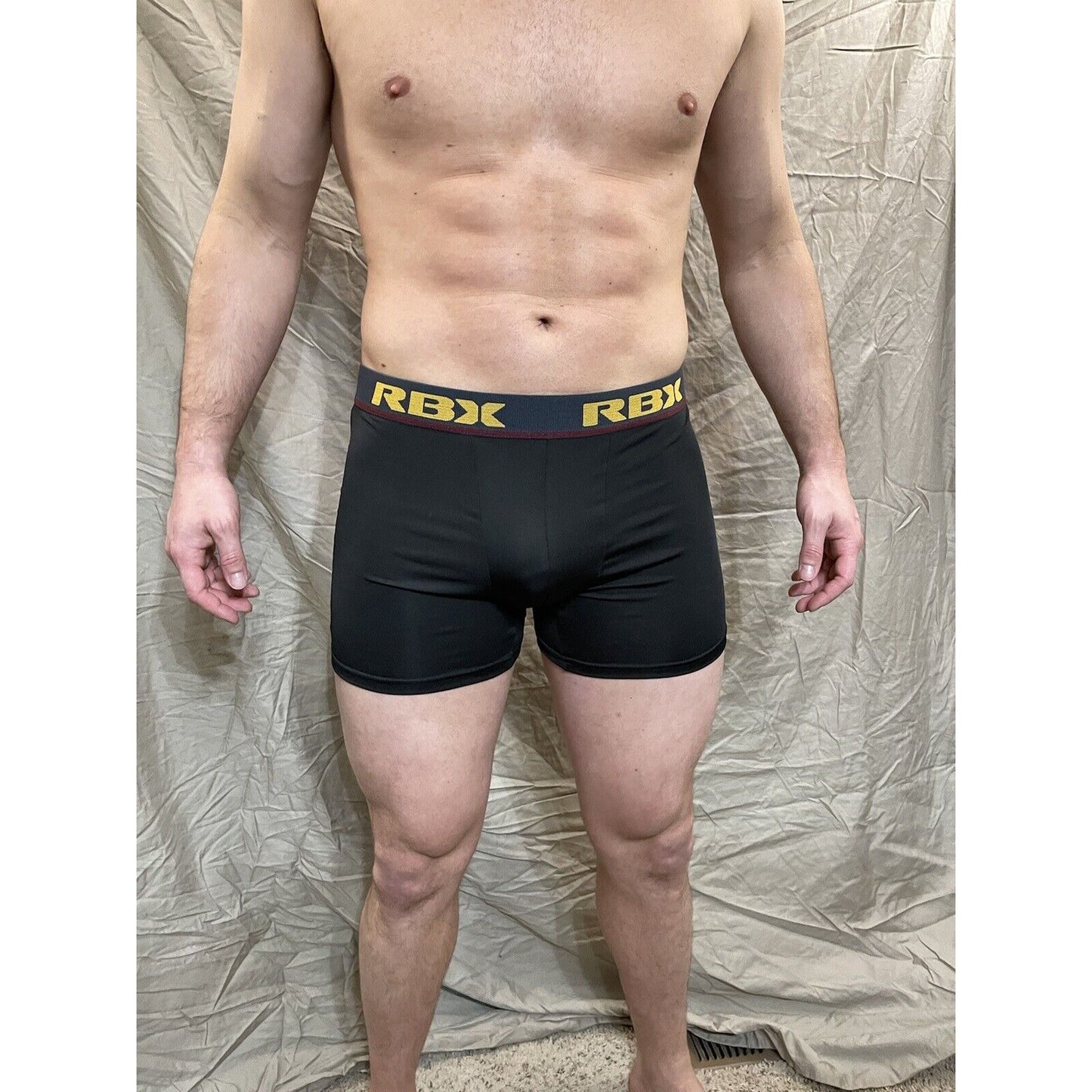men's RBX Active black compression shorts medium