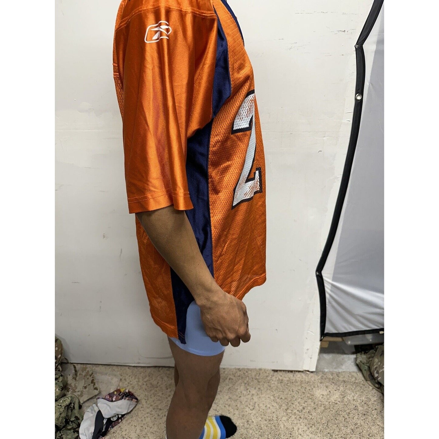 Men’s NFL Equipment Reebok Denver Broncos 26 Bell Football Jersey