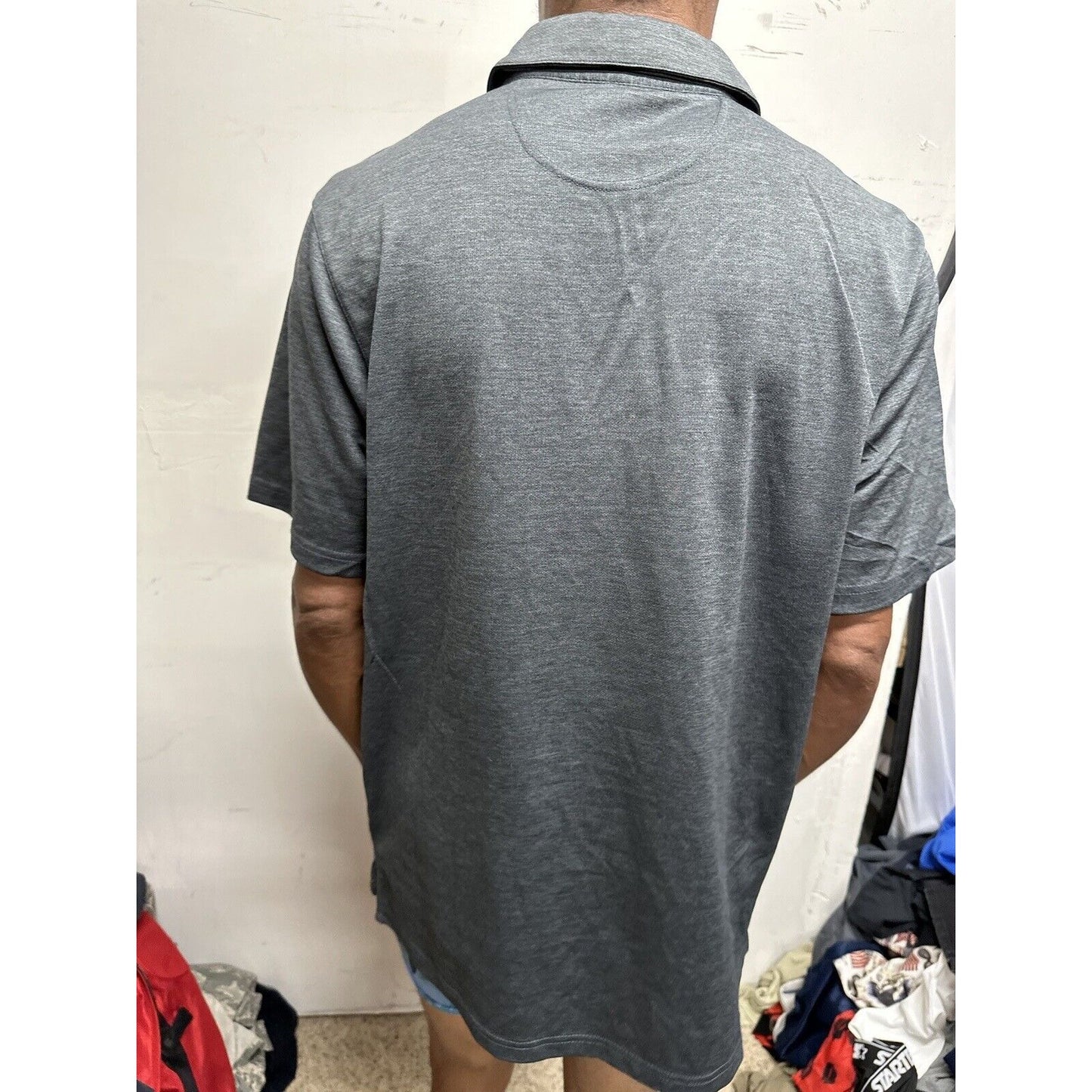 Men’s Gray Top Of The World Ohio State Polo Shirt Large
