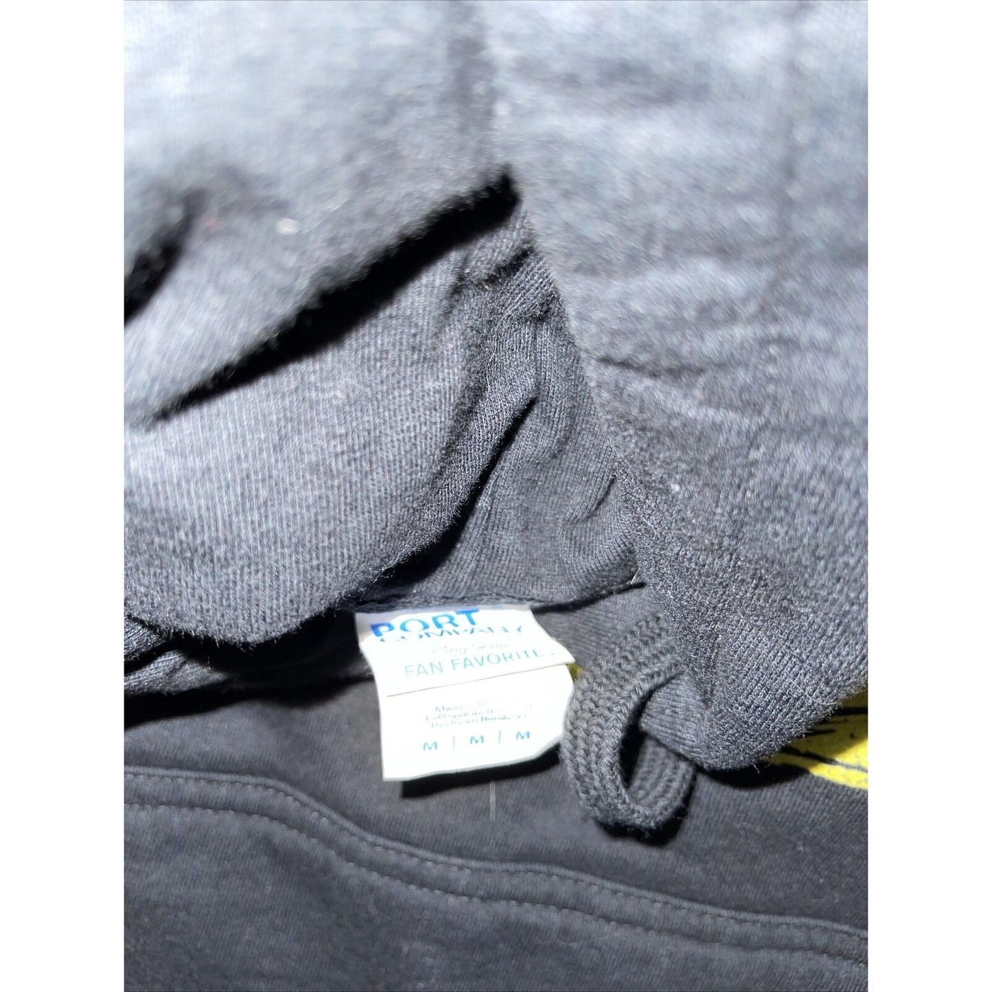 Men’s Medium Black Stop Asian Hate Hoodie Port & Company