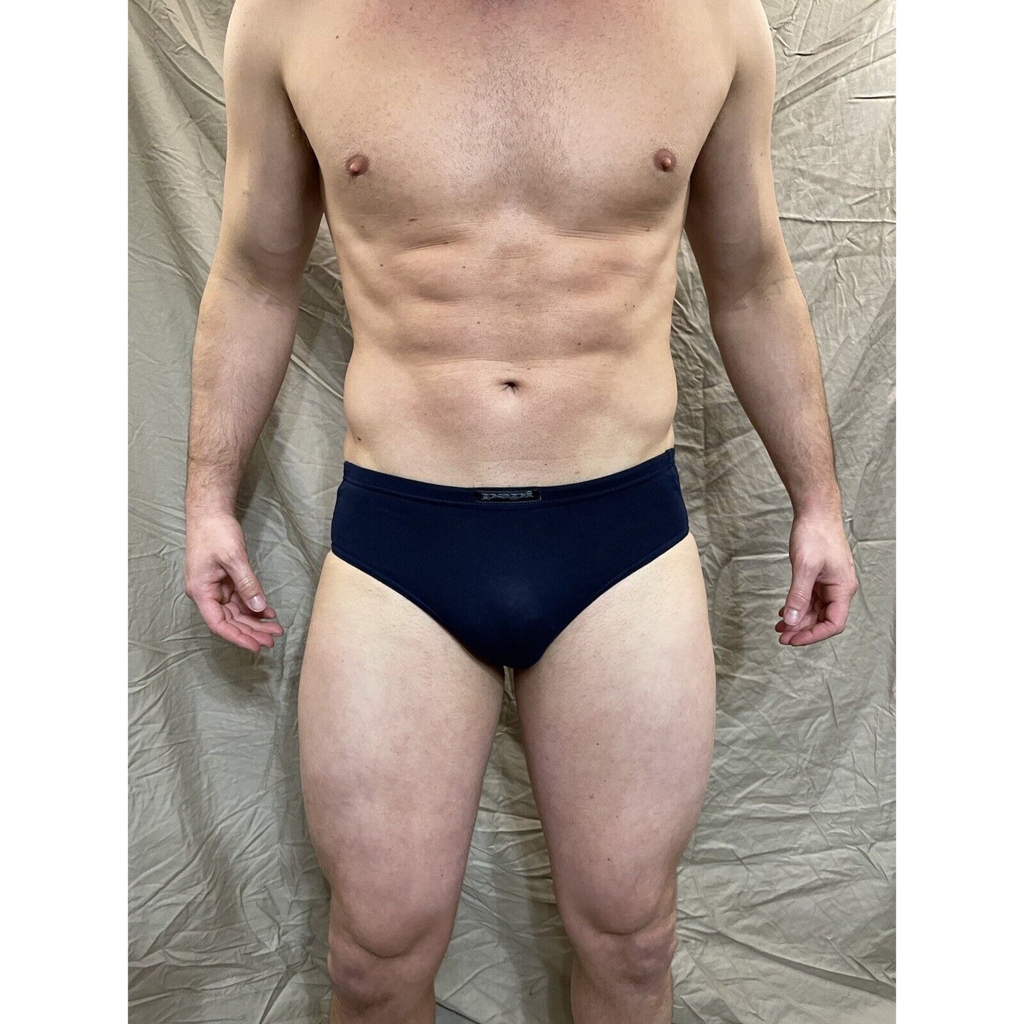 Men's papi small dark blue athletic cut briefs