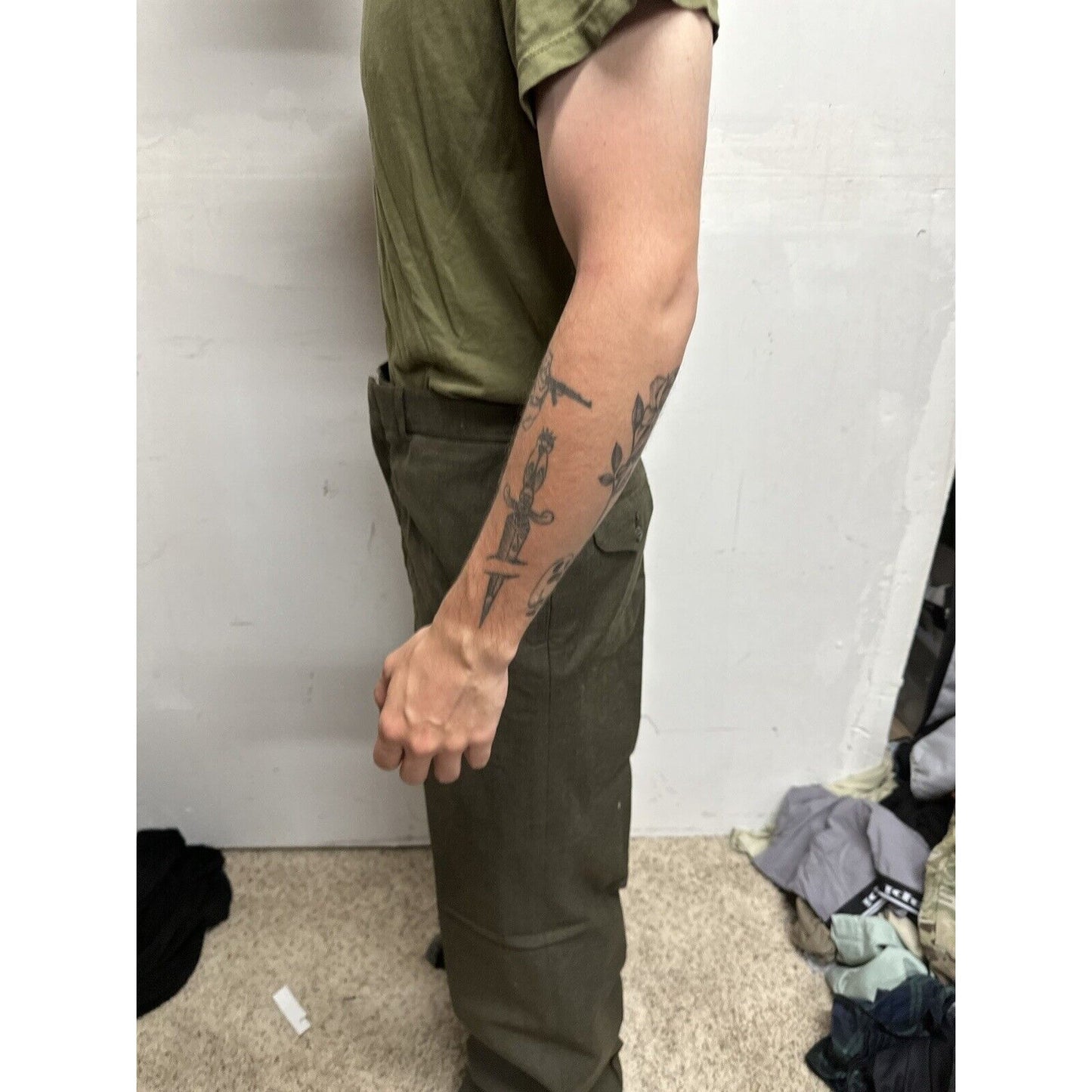 Men’s Jack Threads Medium Olive Green Marine Tshirt Only
