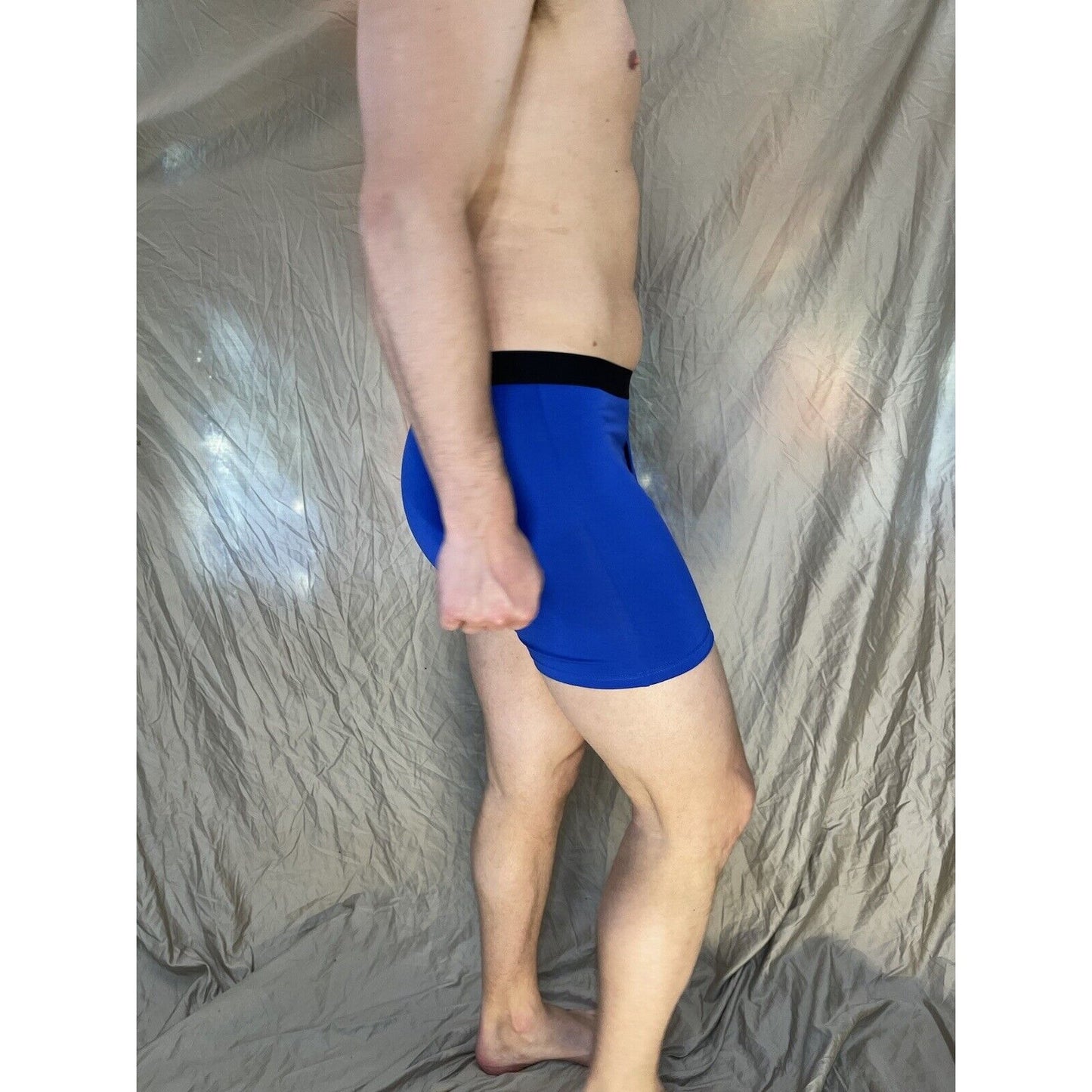 men's blue innersy weekly medium 5% spandex boxer brief