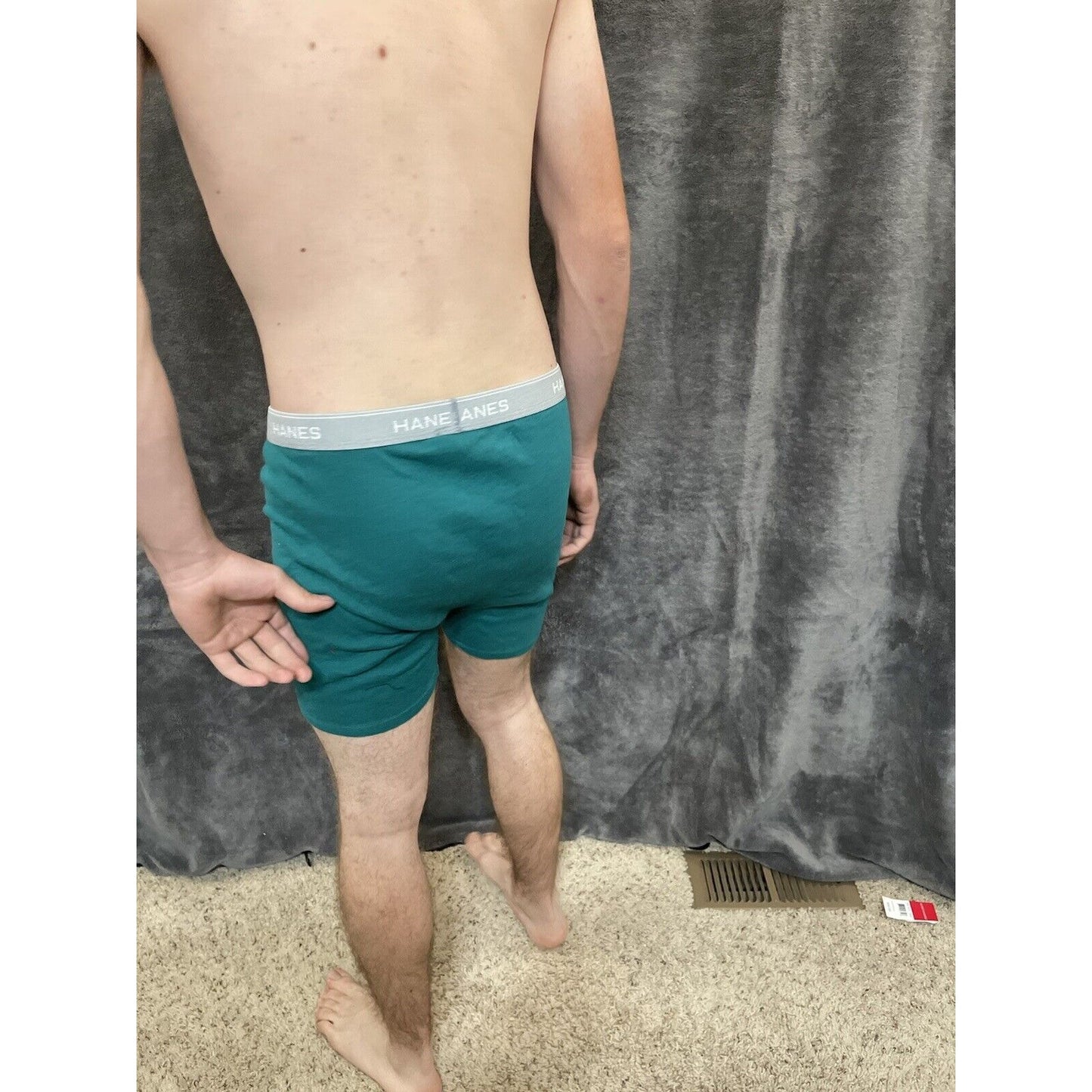 men's green hanes XL boxer brief comfort flex