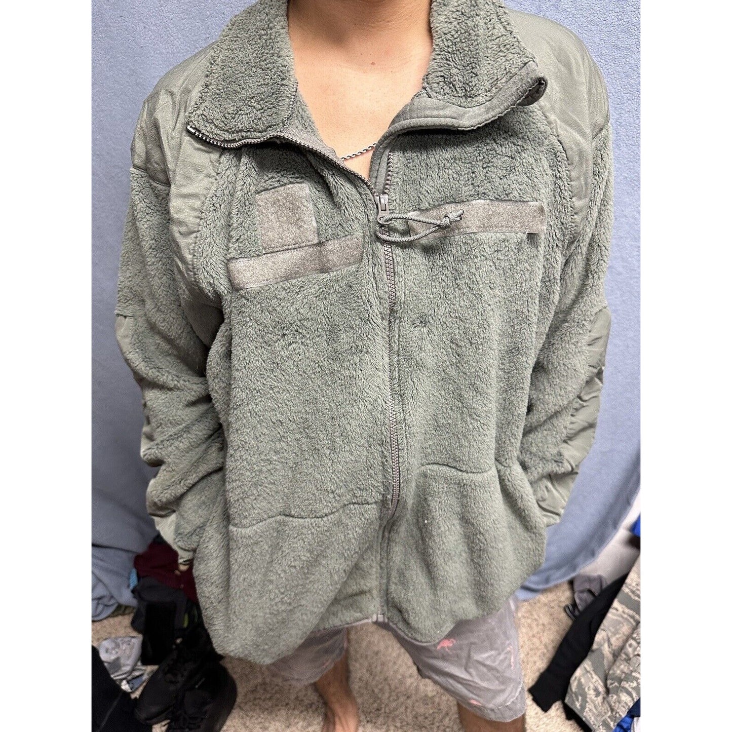Men’s USAF Civil Air Patrol Sage Green Fleece Jacket XL - Regular Cold Weather