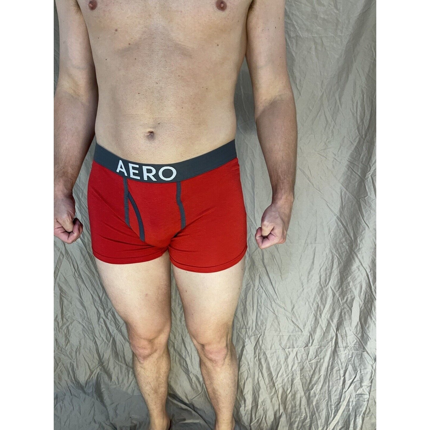 men's aero aeropostale red boxer brief