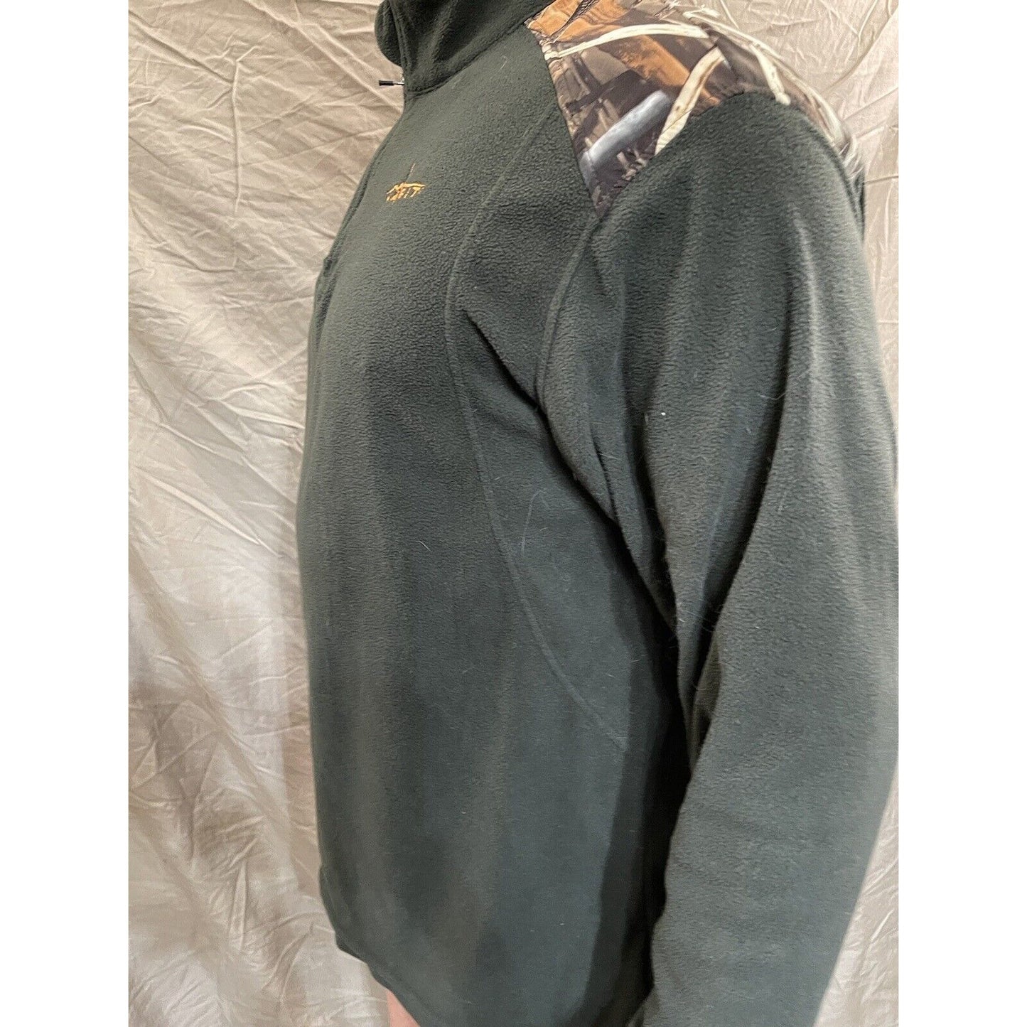 Men's Habit Large quarter zip pullover sweatshirt green