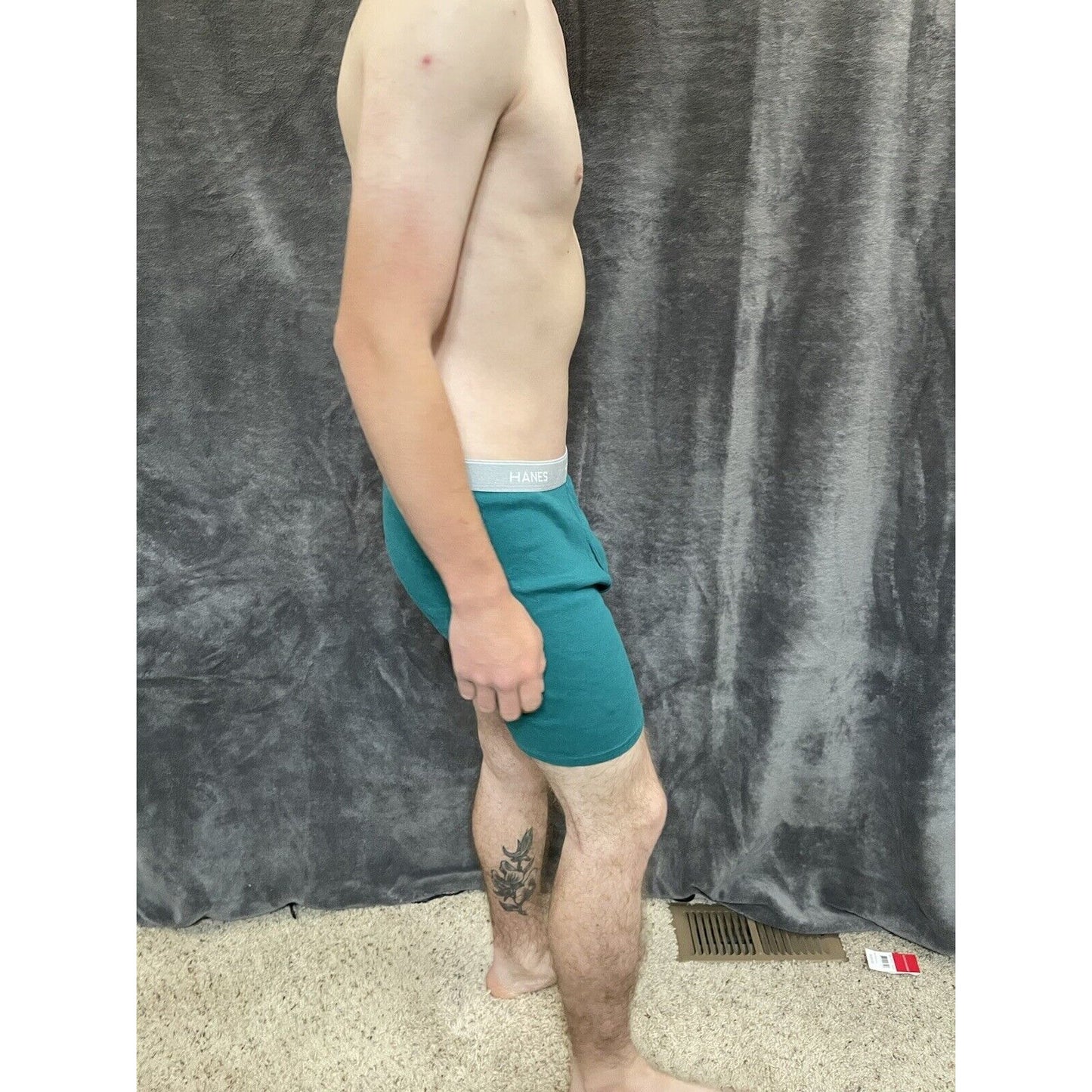 men's green hanes XL boxer brief comfort flex