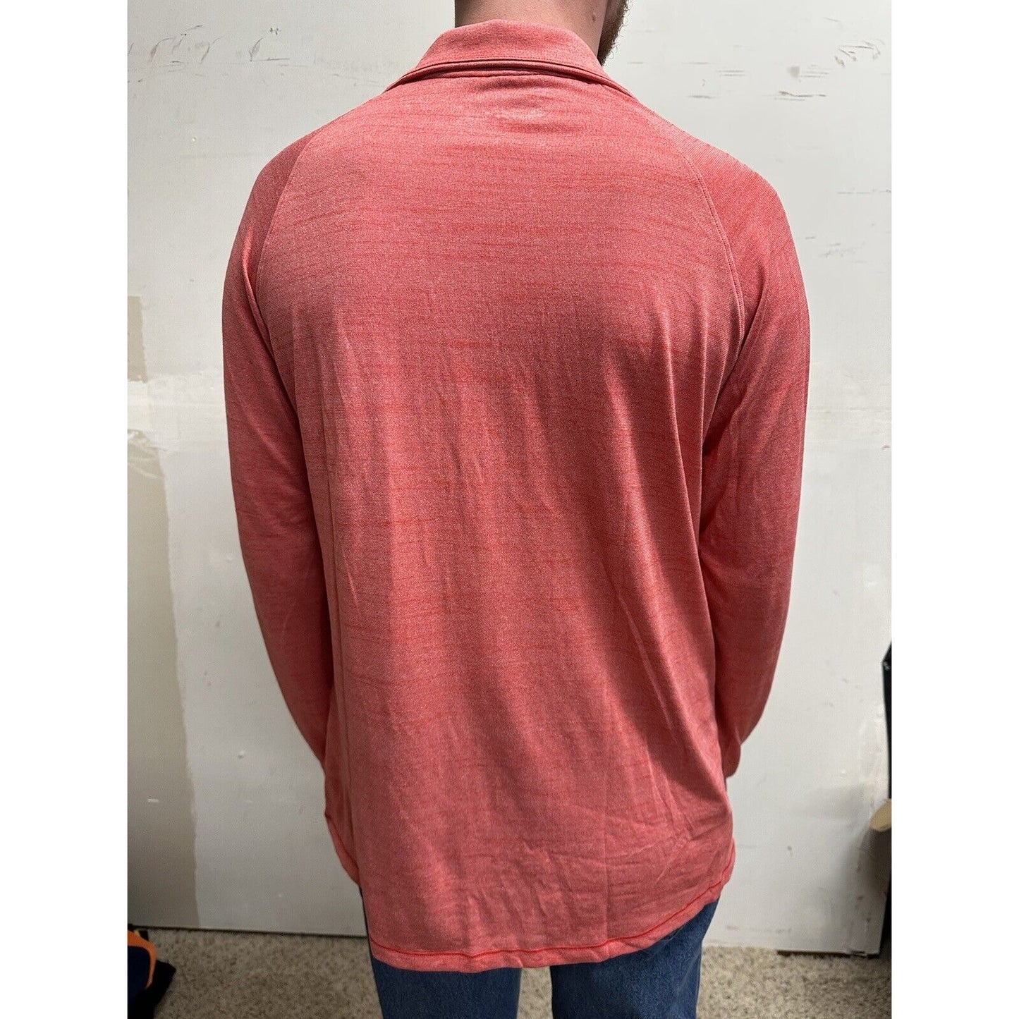 men’s loose under armour quarter zip long sleeve corral pullover shirt Large