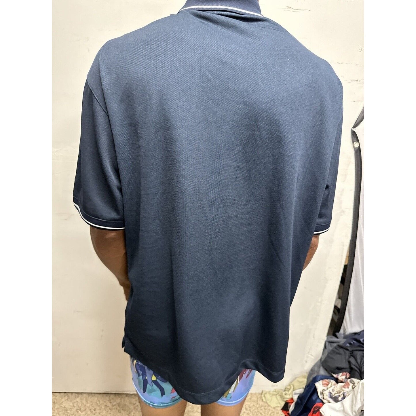 Men’s Dark Blue Nike Golf Large Polo Shirt VR-59 Texas Flying Plane
