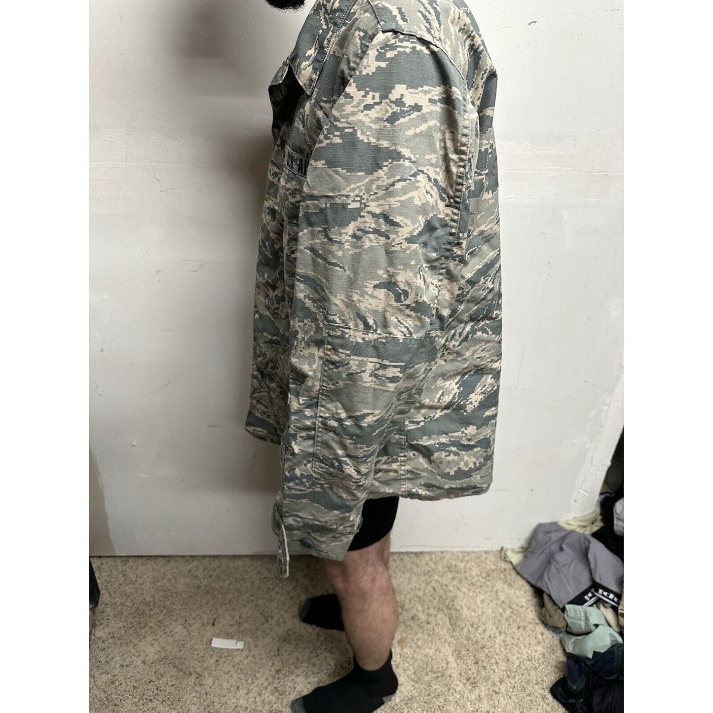 Men’s USAF Abu Airman Battle Uniform Civil Air Patrol Tool Uniform Blouse 46R