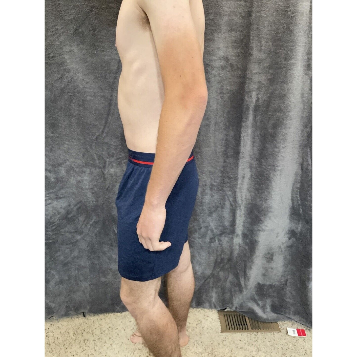 men's buffalo david bitton Dark blue cotton spandex boxer shorts