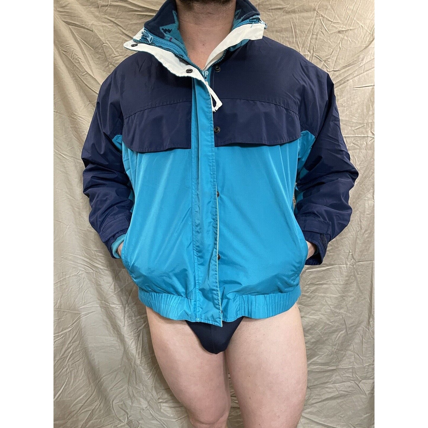 hunt club petite snow jacket Medium 8/10 Blue Full Zip
