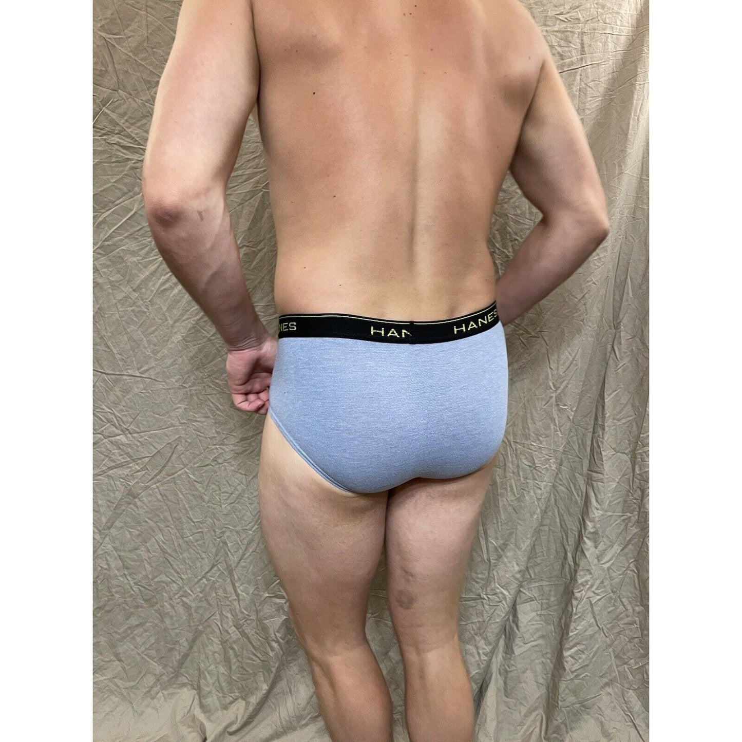 men's light blue comfort cool brief small Hanes