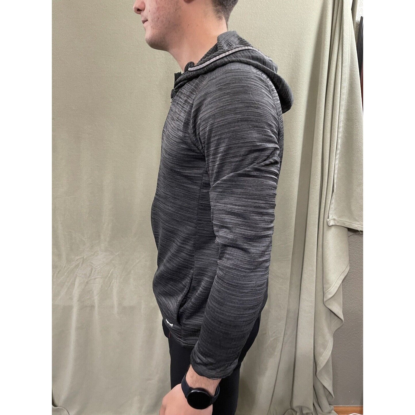 Men’s Gray Medium Hind Running Jacket / Hoodie 5% Spandex