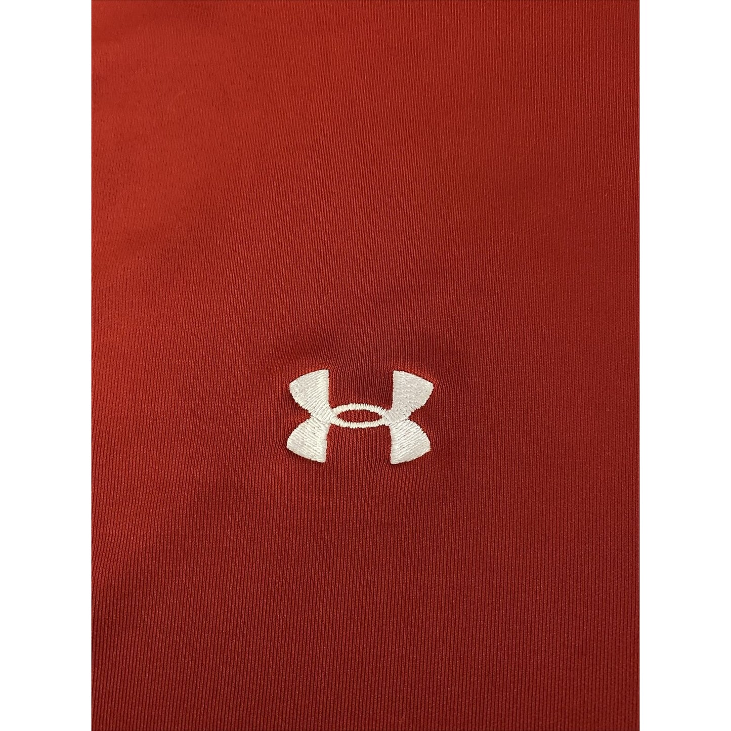 Under Armour Men’s Large Red Polyester Stretch Golf Polo Shirt