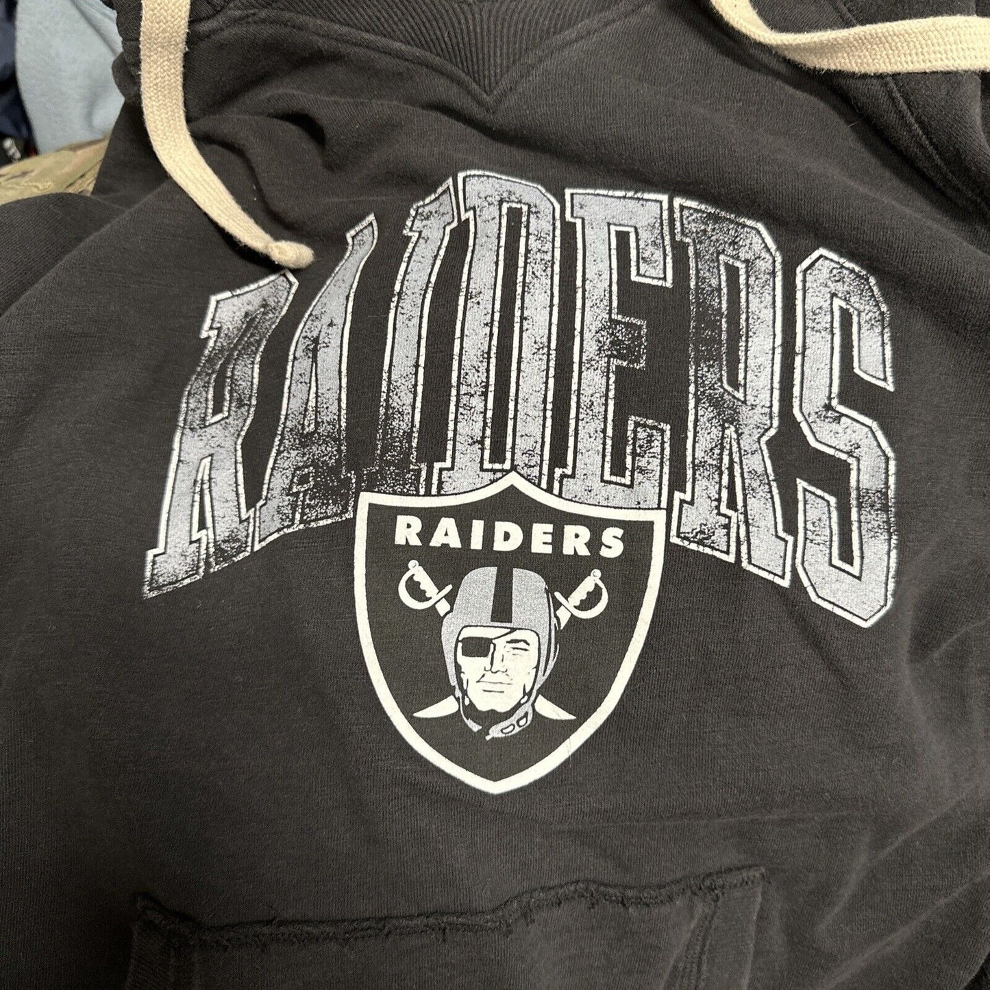 Men’s Black NFL Proline XL Fanatics Pullover Hoodie Raiders Football