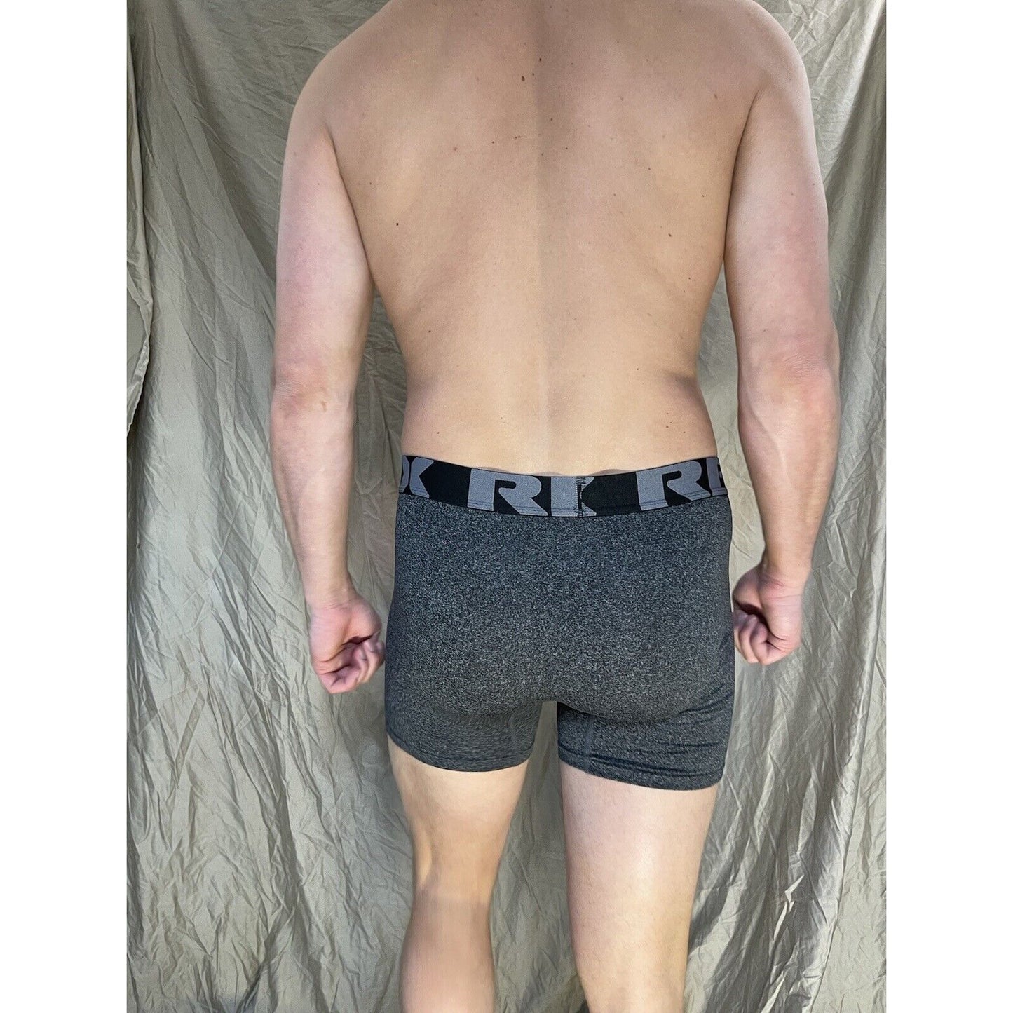 men's RBX Dark gray large compression boxer briefs