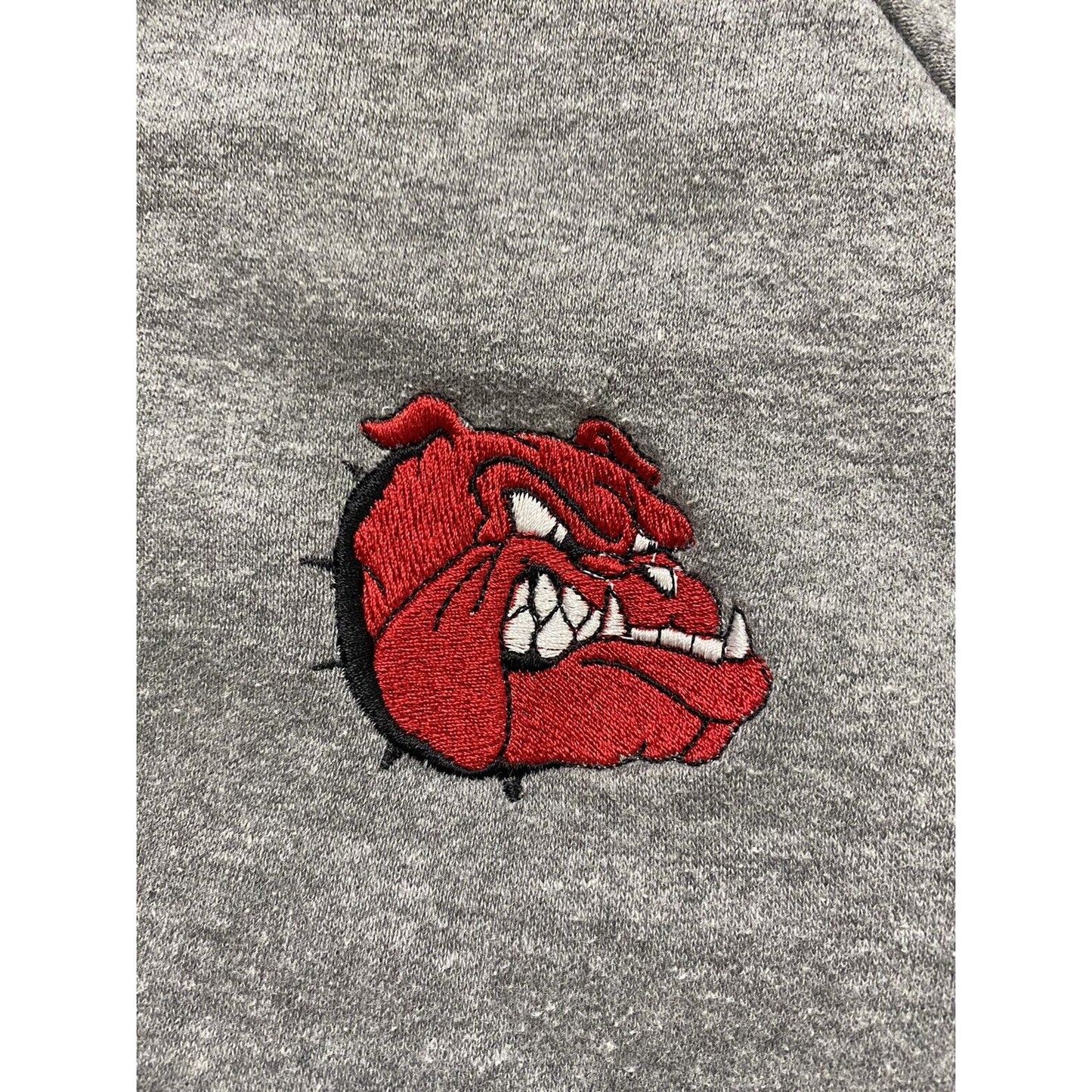 BRIGHTON BULLDOGS FOOTBALL Holloway Men’s XL Gray and Red Hoodie Sweater