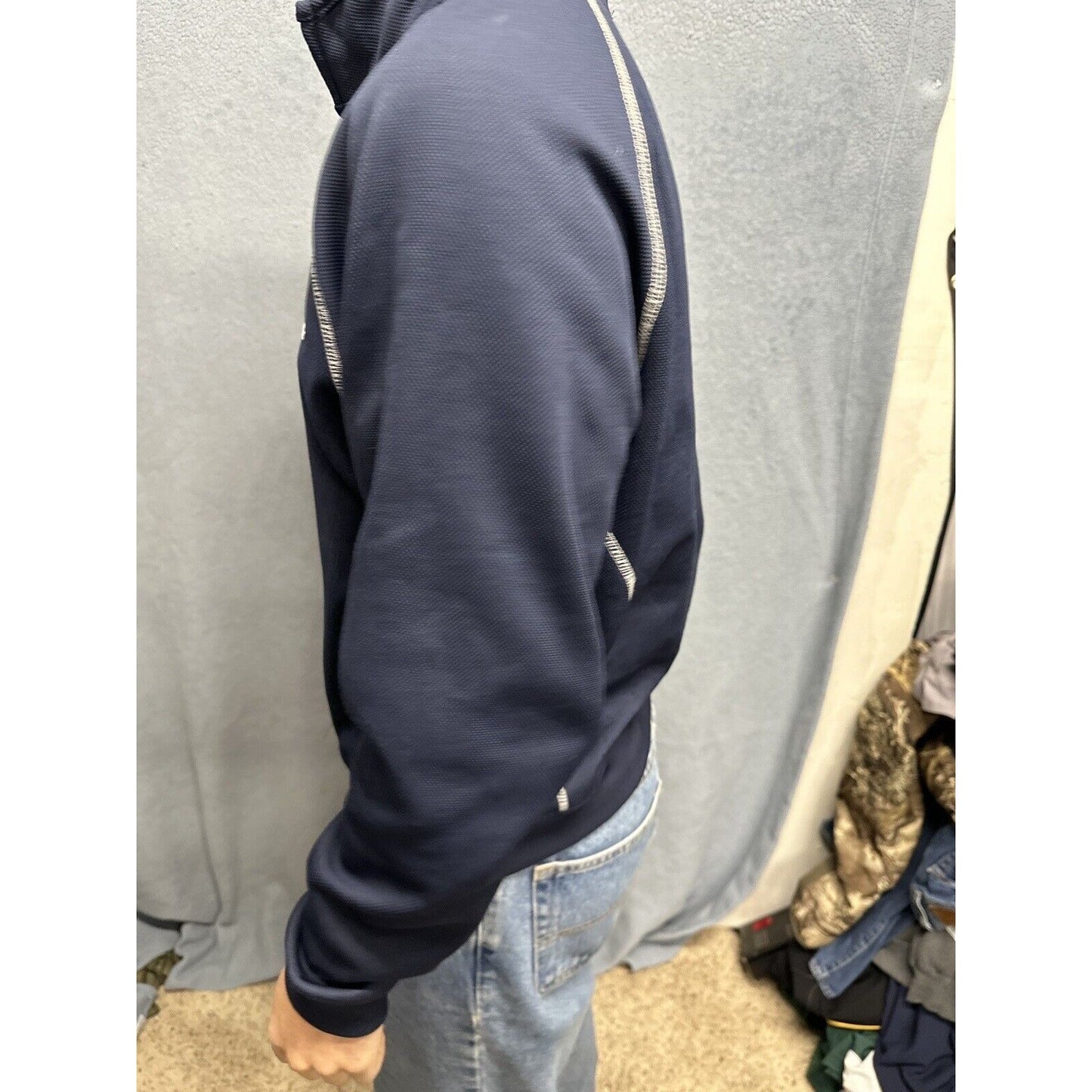 Men’s Dark Blue J America Polyester US Air Force Medium Full Zip Jacket USAF
