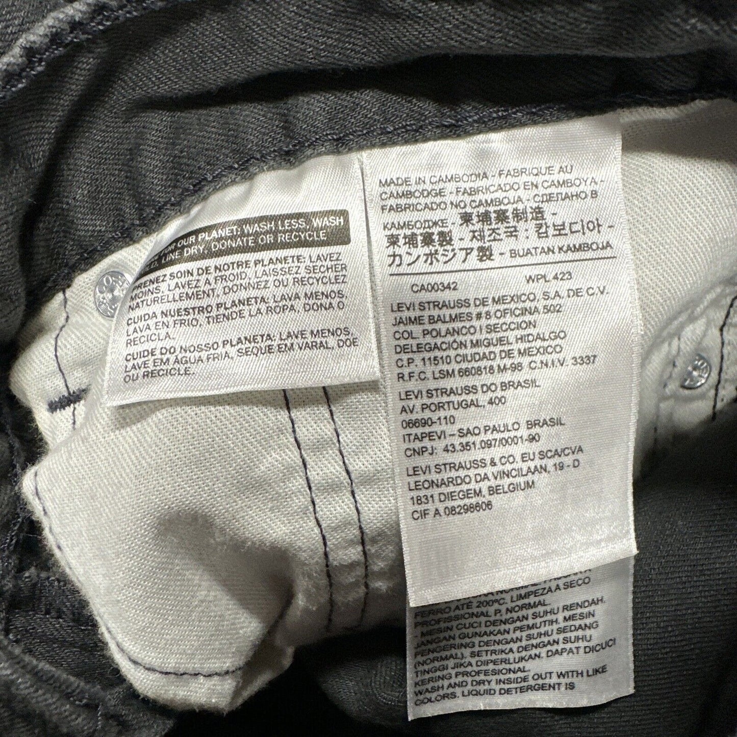 Men’s Black Levi’s 505 36 X 34 Jeans