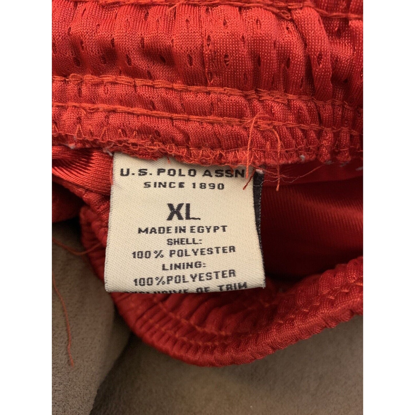 US Polo Assn Shorts Men’s Extra Large Red Mesh XL