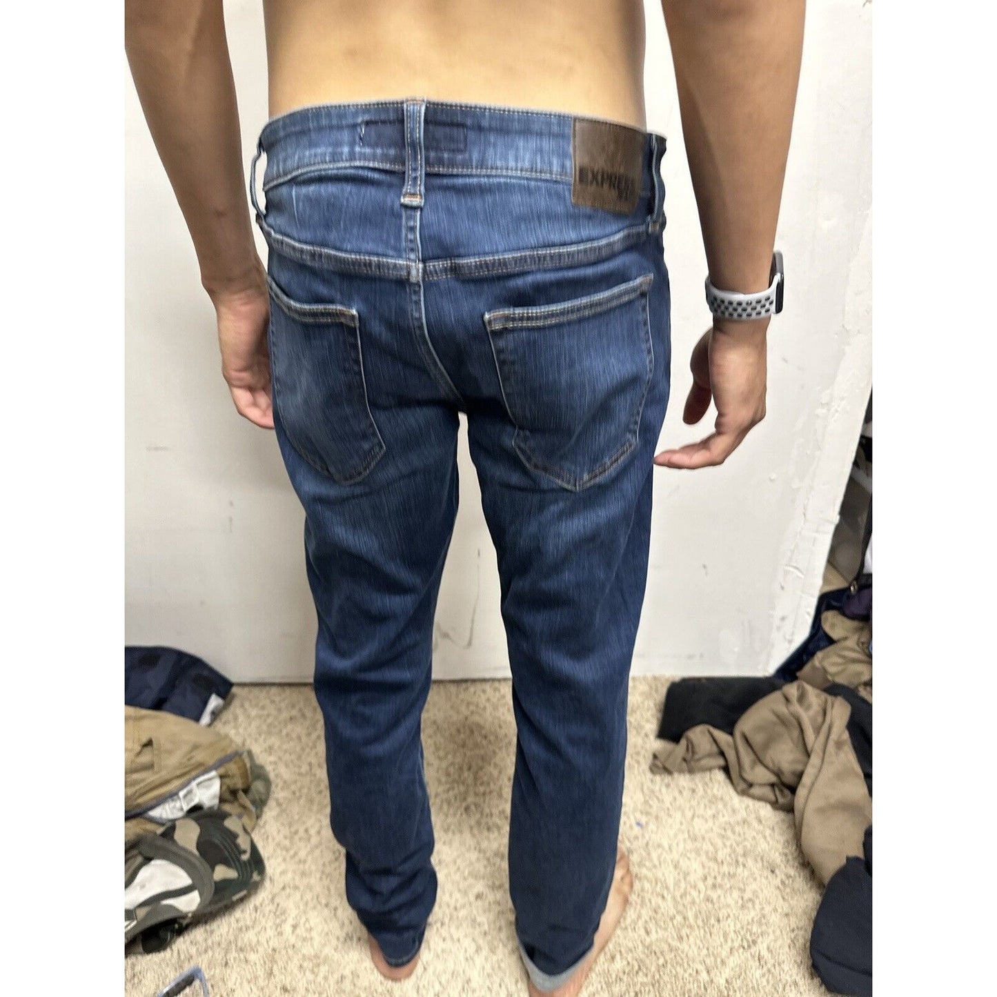 Men’s Skinny Express Jeans Blue 32 X 32