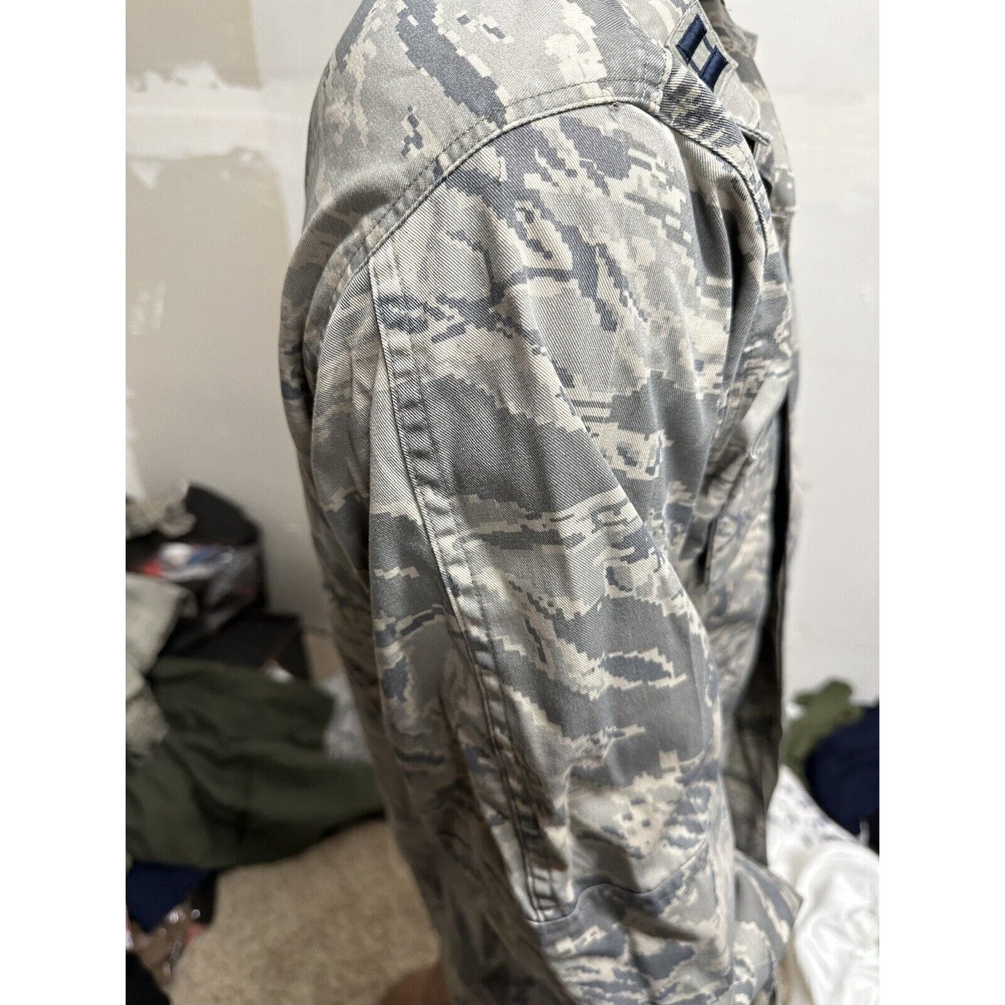 Men’s Abu Airman Battle Uniform Coat Civil Air Patrol Top 38XL Capt Patches