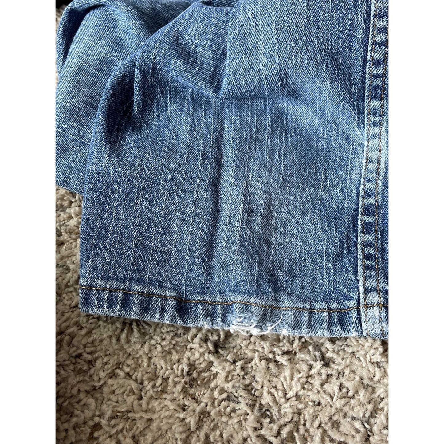 Mens George Blue Athletic Fit Denim Jeans 30 X 32 Small worn Spot On Leg Hem