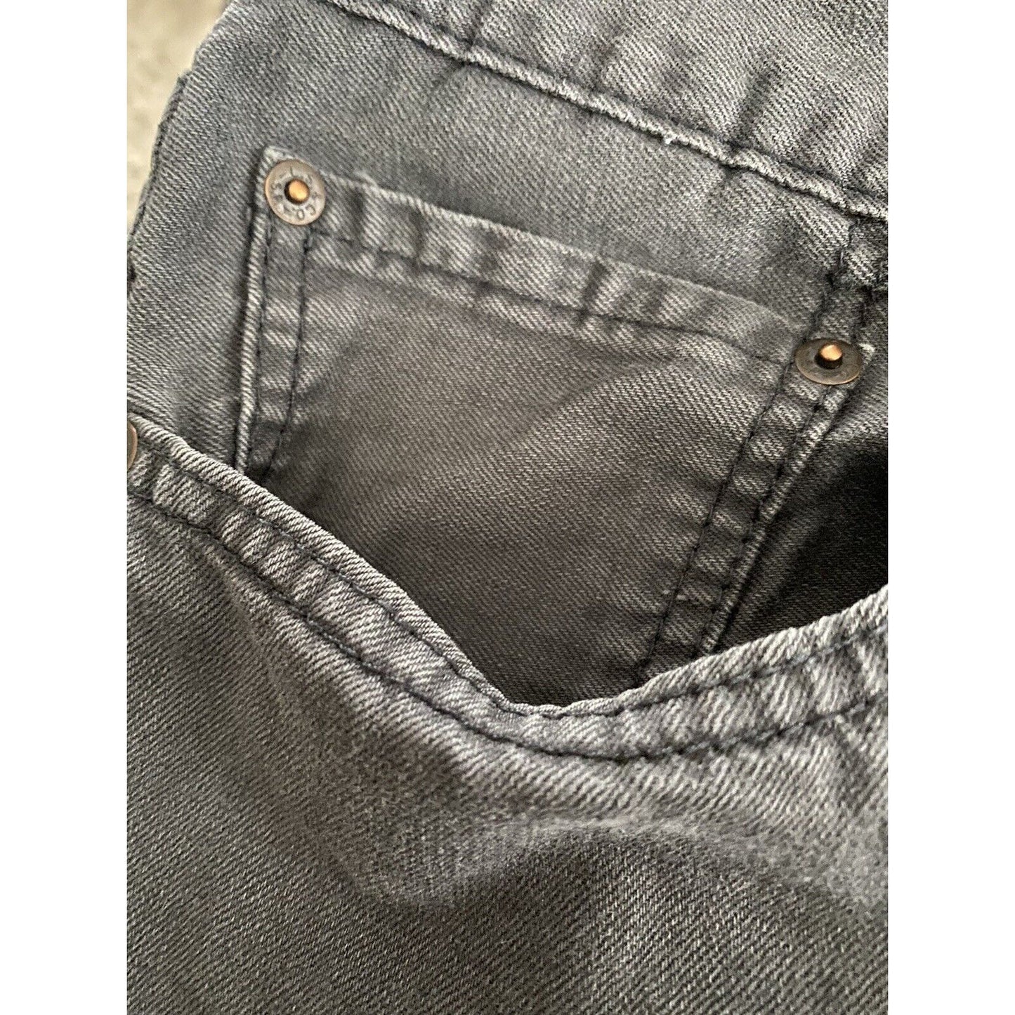 LEVI'S 505 Regular Straight Fit Men’s 36X30 Gray Jeans