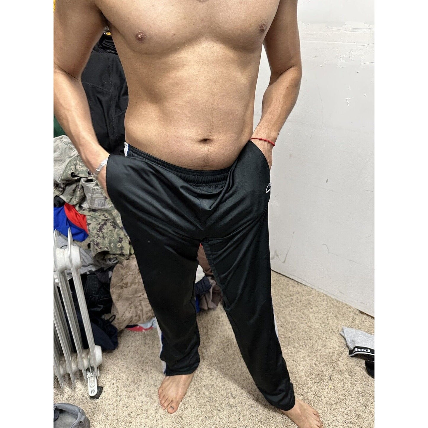 Men’s Champion Black Small Workout Pants Track Running Pants