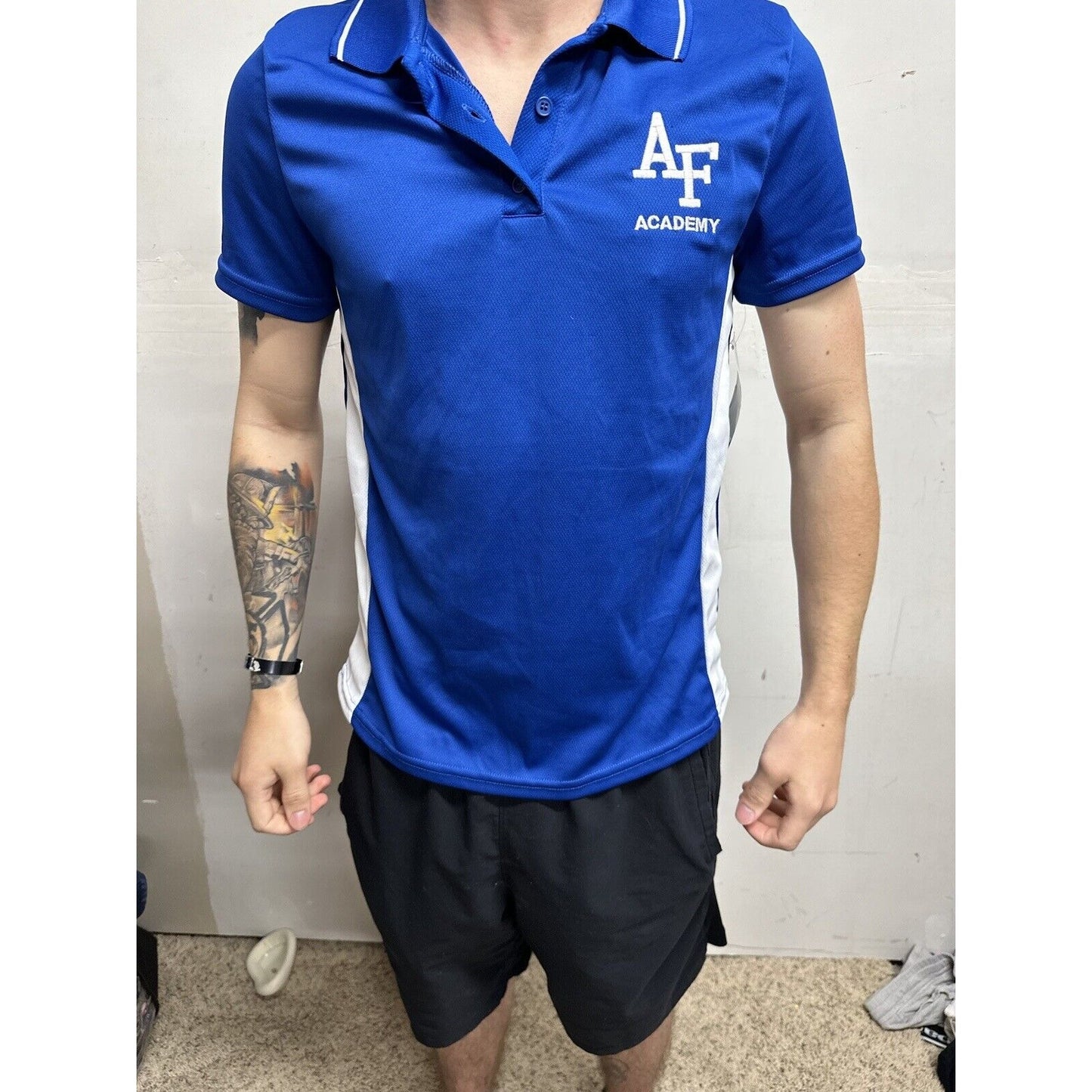 Women’s Air Force Academy Blue USAFA Polo Shirt Medium
