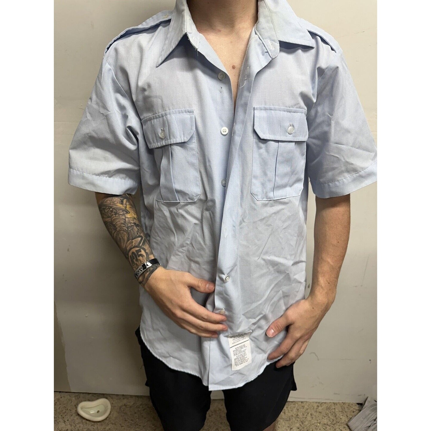 Men’s Defense Logistics Agency Short Sleeve Blues Uniform Shirt 17
