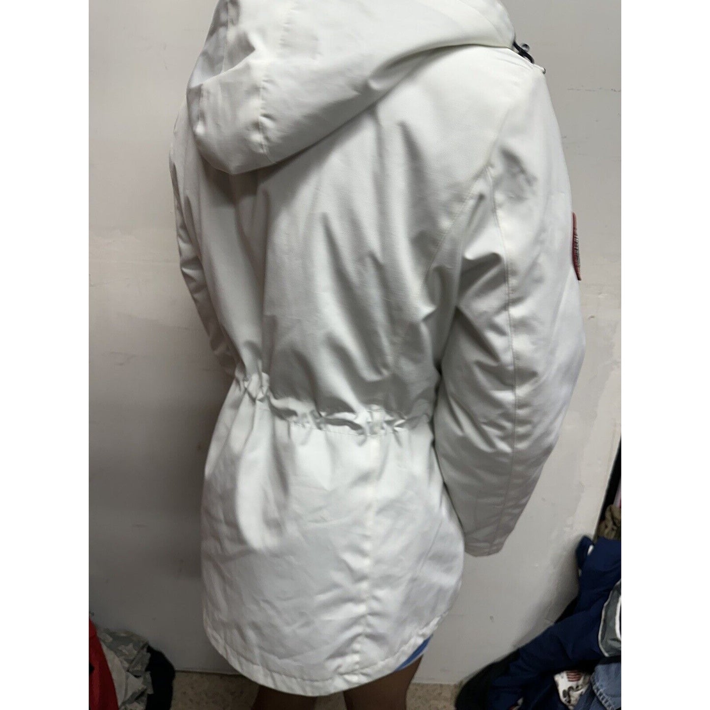 Tommy Hilfiger 3-in-1 All Weather Systems Anorak Jacket L White Navy Women Large