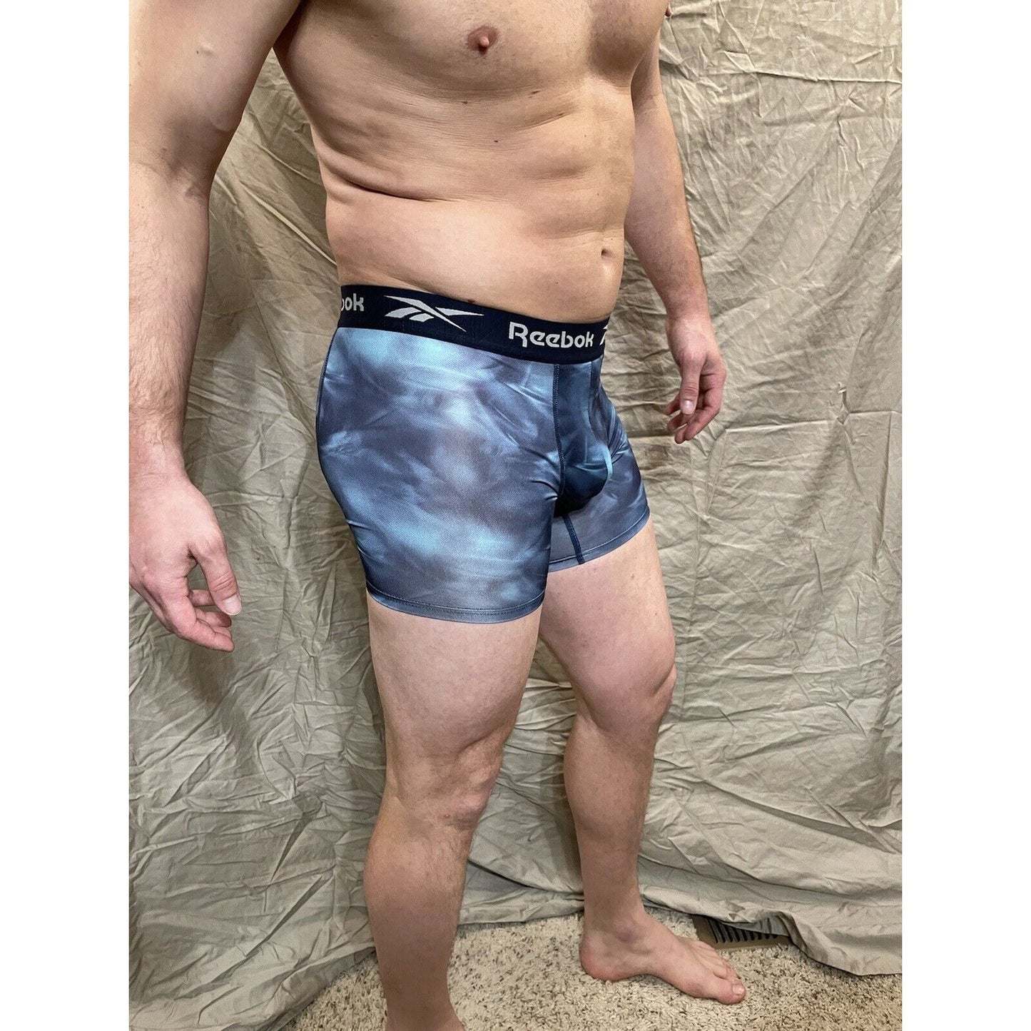 men's reebok small multicolor compression shorts