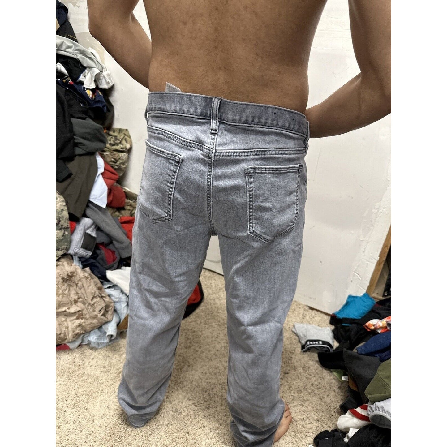 Men’s Banana Republic Gray Pants Traveler 36 X 30