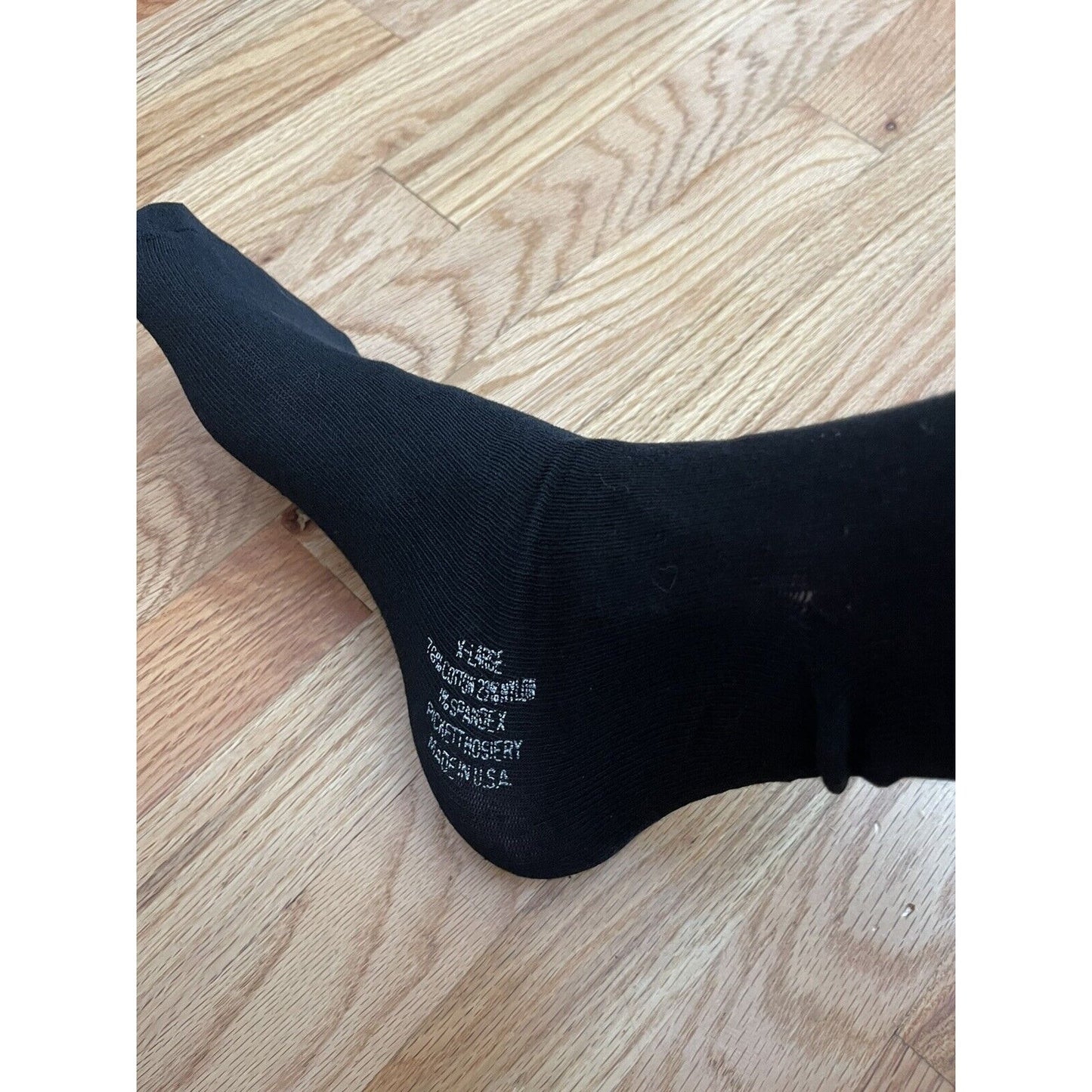 Military Defense Logistics Agency Boot socks XL Black cotton, Nylon, Spandex
