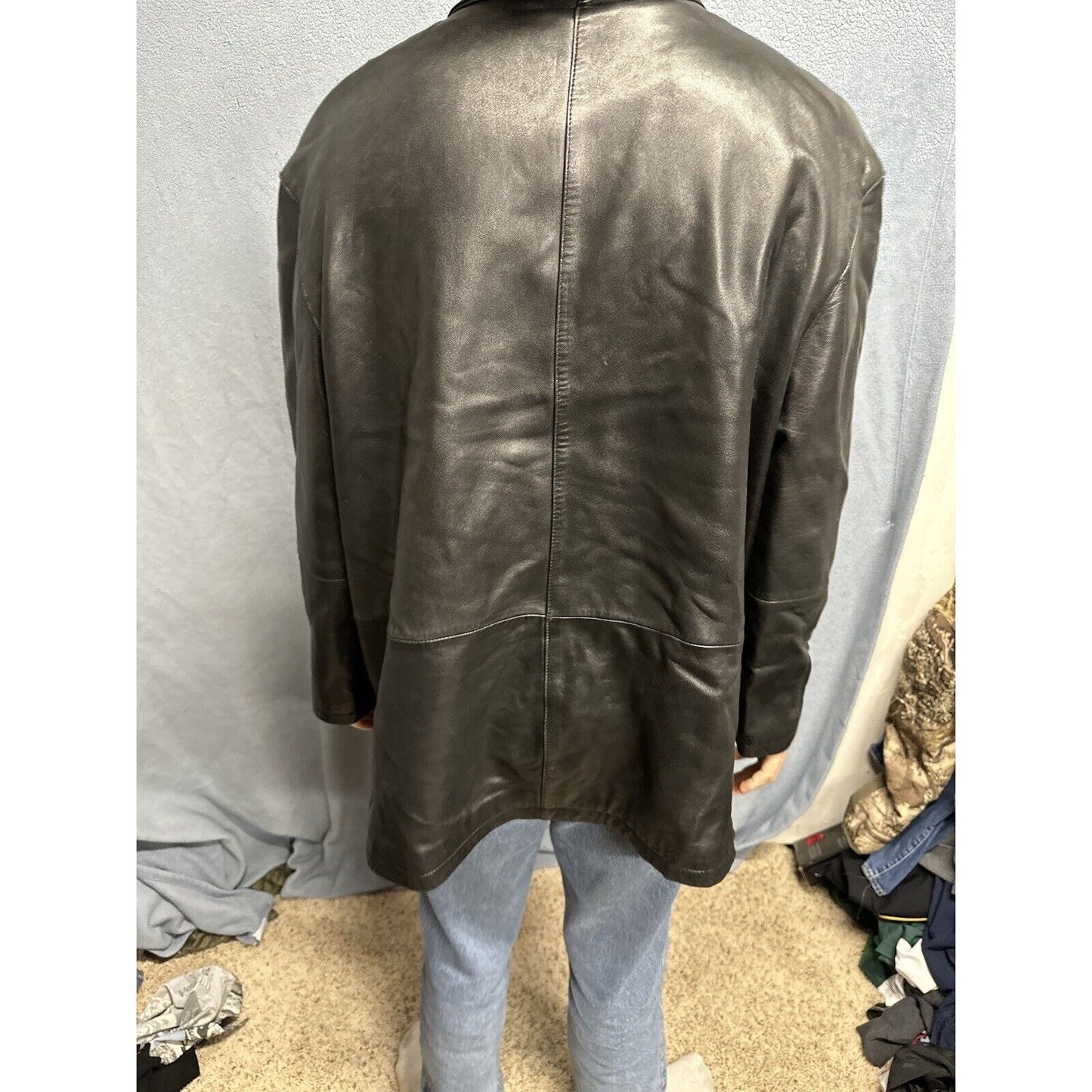 Men’s Tibor Leathers XL Leather Jacket Black Jacket Only