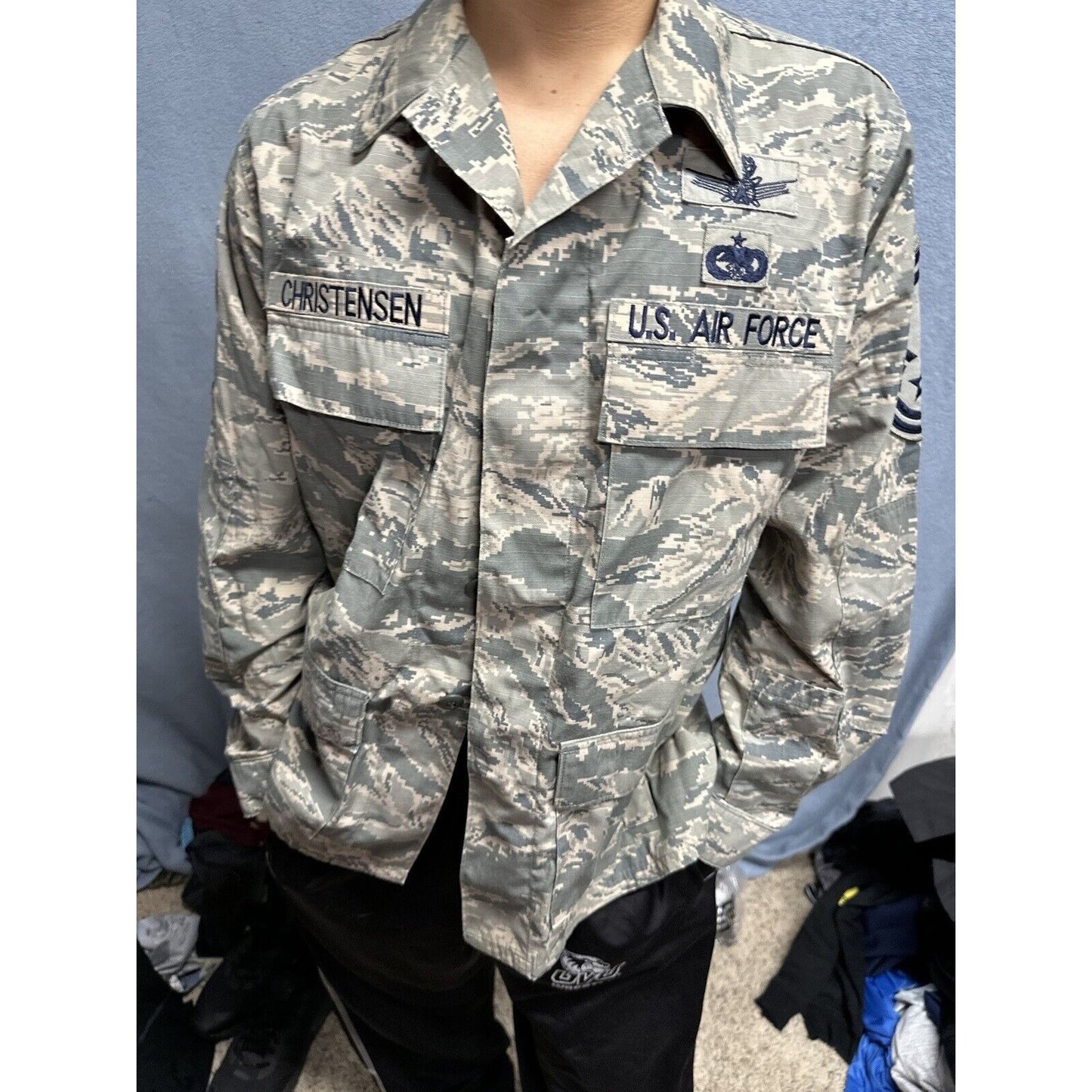 Men’s Abu Airman Battle Uniform Civil Air Patrol 40R Coat Blouse USAF Uniform