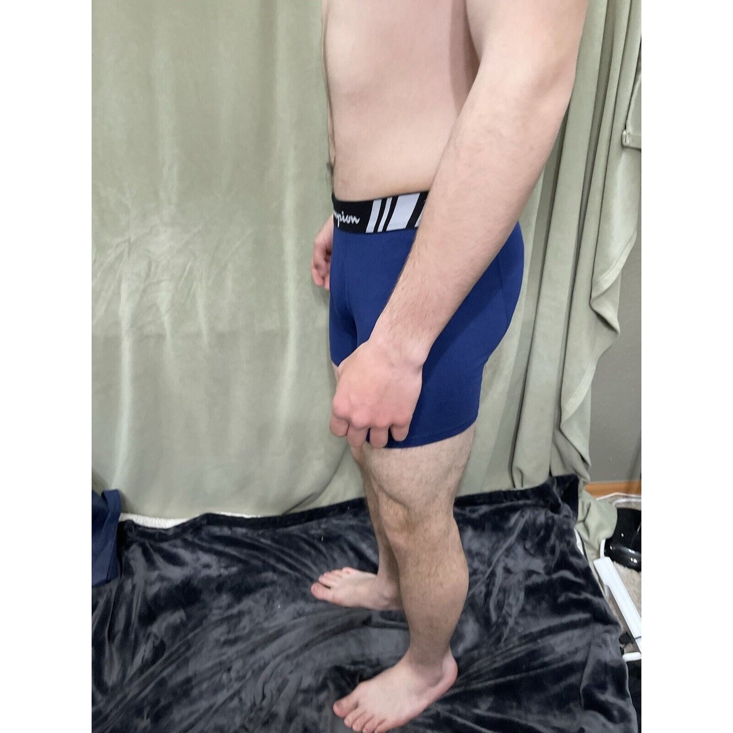 Men’s Champion Royal Blue Boxer Briefs Size Large
