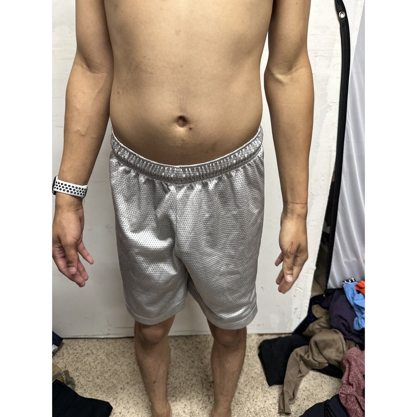Men’s Pro Spirit Small Silver Athletic Shorts