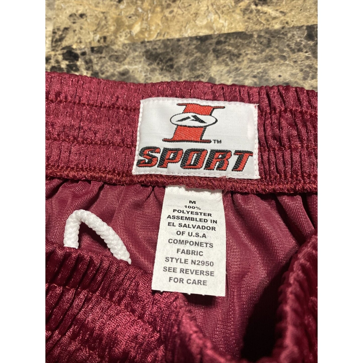 Soffe Intensity Athletic IA Men’s Medium Maroon Basketball Training Mesh Shorts