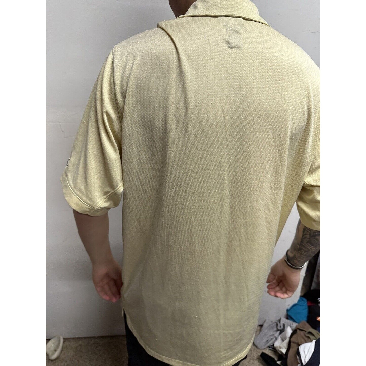 Men’s Medium Pittsburgh Steelers Prestige Sport Yellow Polo Shirt NFL