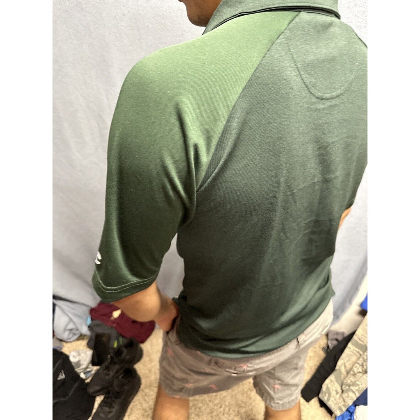 Men’s Champion Small Polo Colorado State University Rams Shirt Green