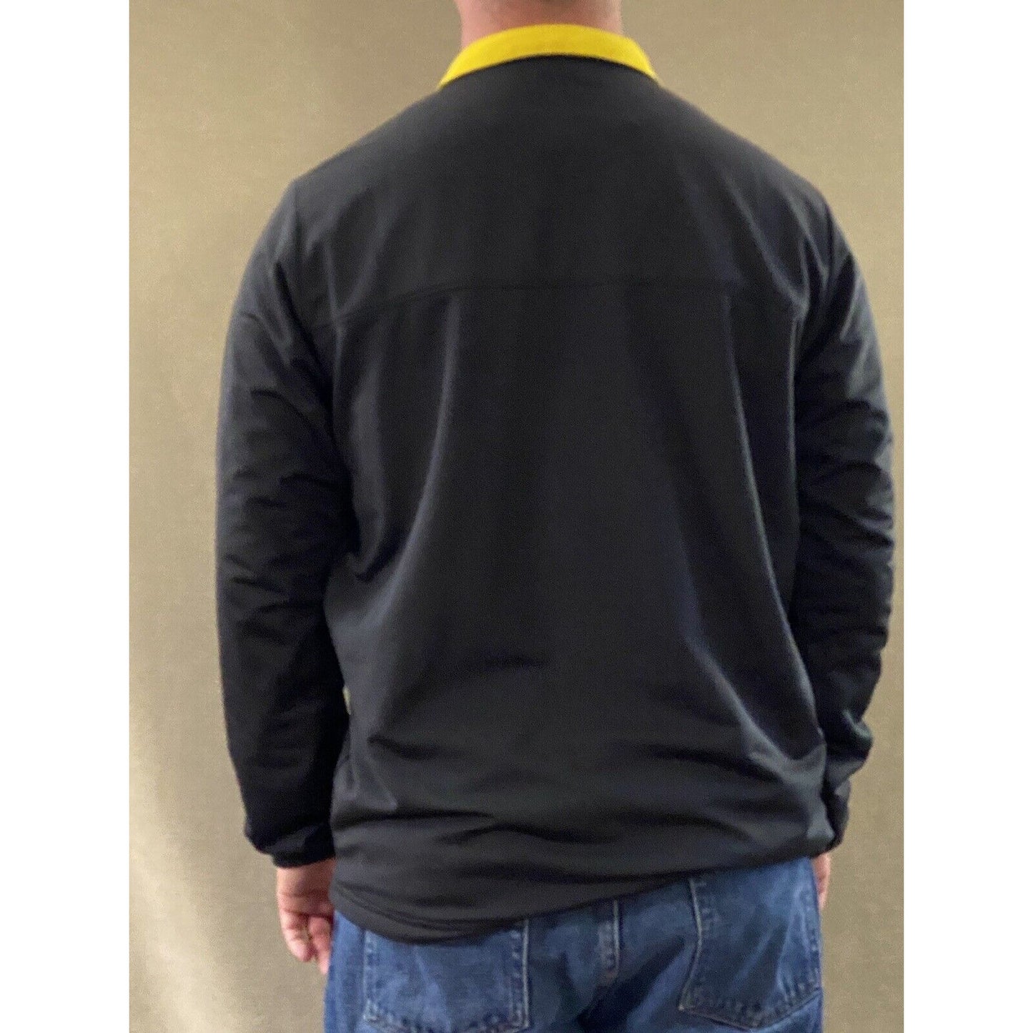 Wilson Men’s Large Black Yellow Mesh Polyester Full-zip Jacket