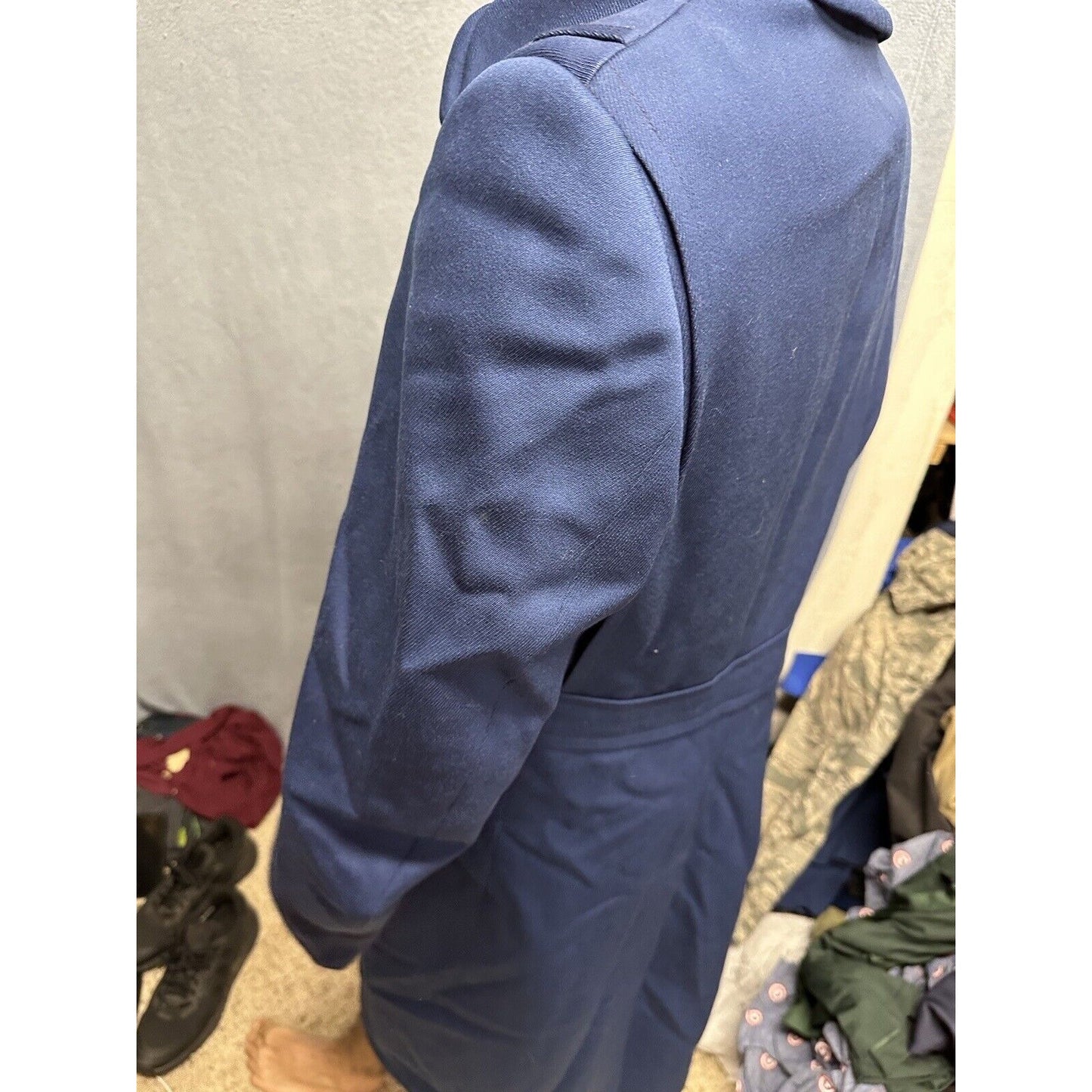Men’s Blue Cadet Overcoat USAF Air Force Academy 44R Dress Uniform