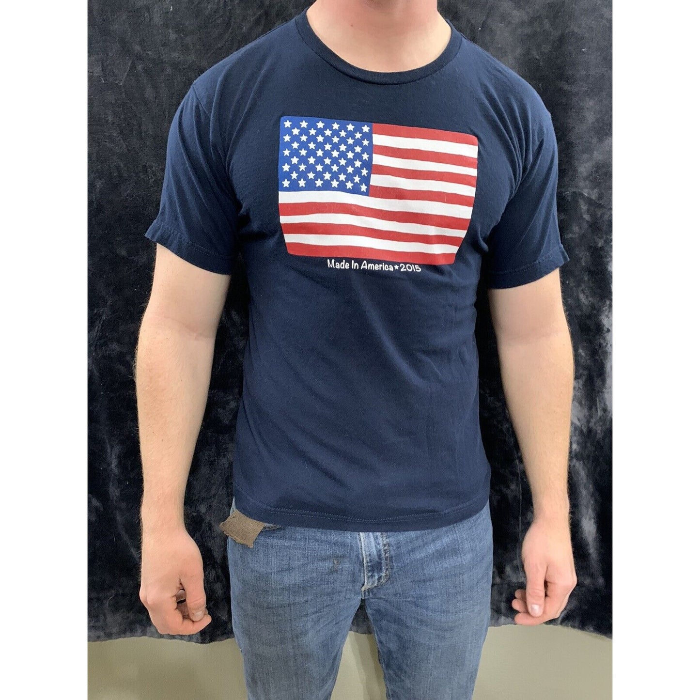 Made in America 2015 American Flag Short Sleeve t-shirt Red Size 2XL Made in USA
