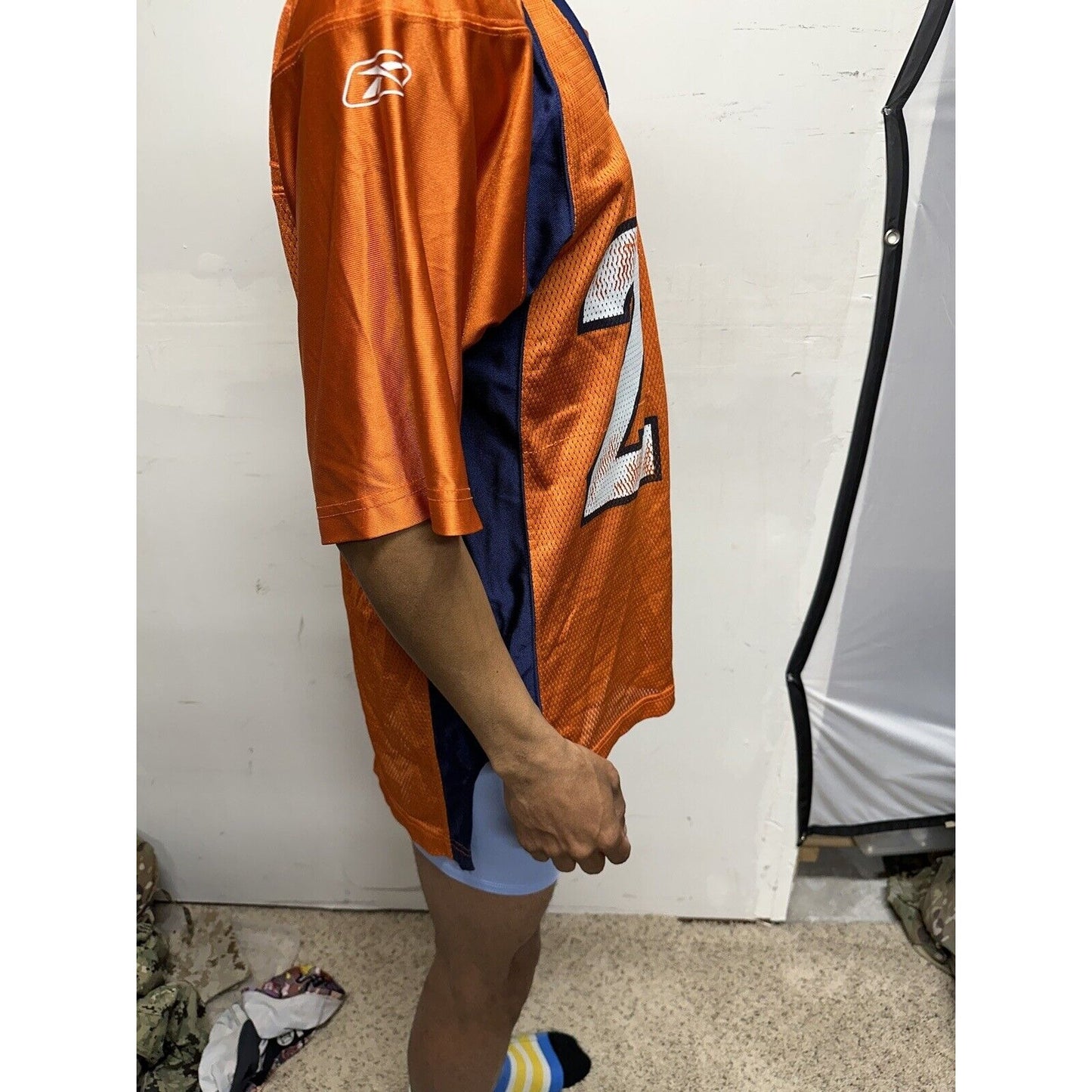 Men’s NFL Equipment Reebok Denver Broncos 26 Bell Football Jersey