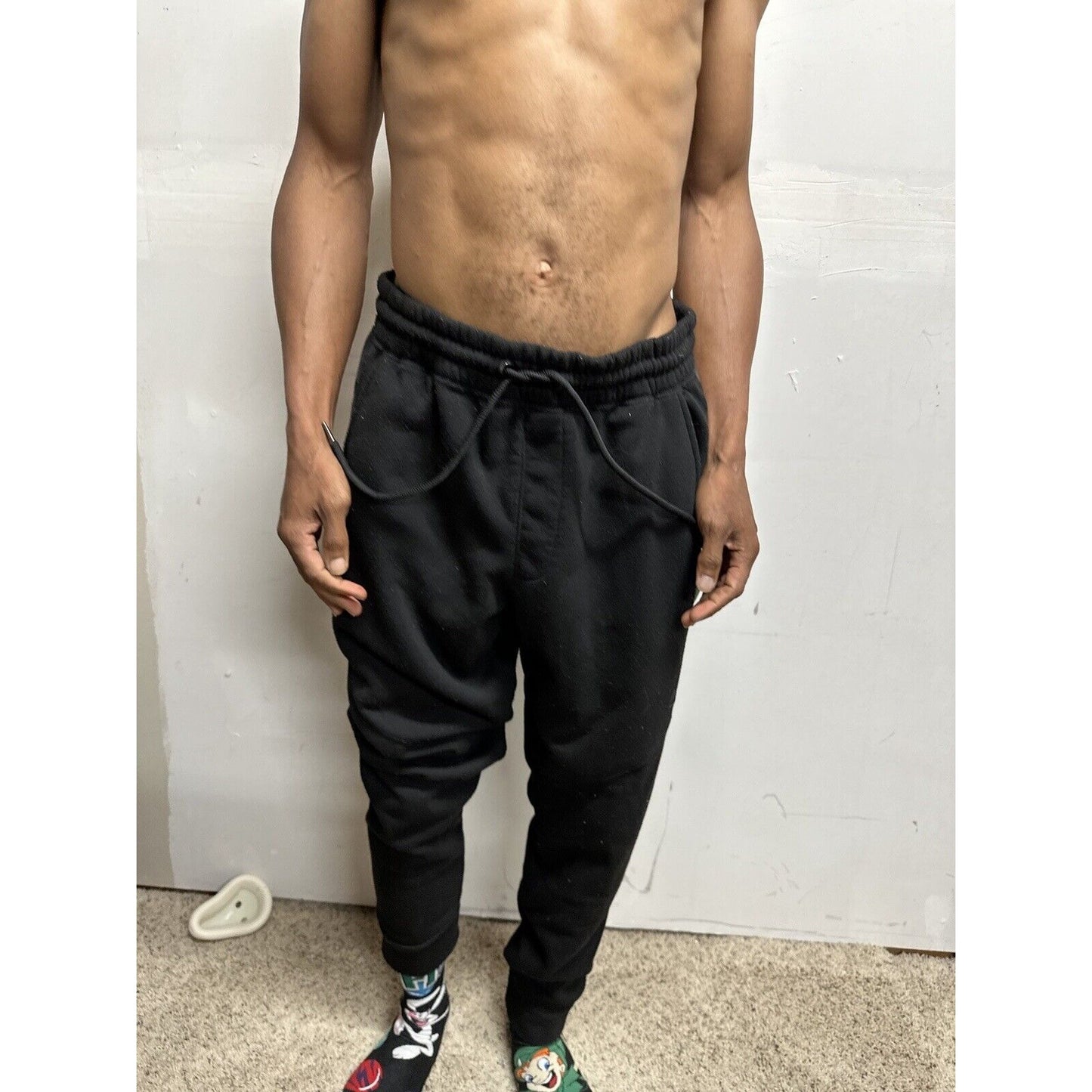 Men’s RBX Black Large With Camo Sweat Pants With Pockets