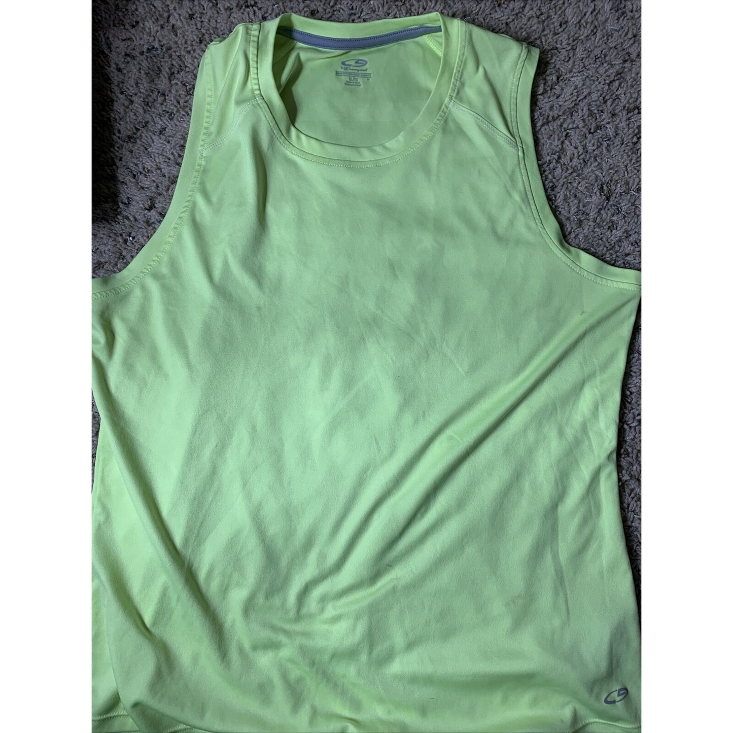 Champion Light Yellow Tank Top Singlet Running Workout Mens Activewear XL